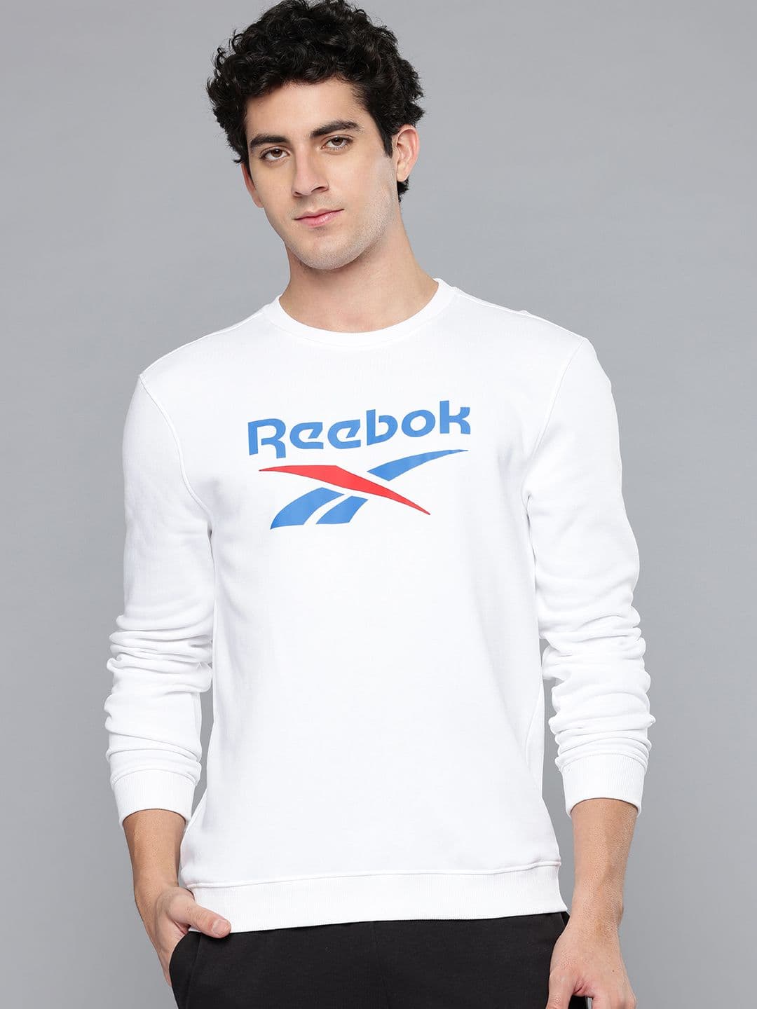 Reebok Brand logo Printed Round Neck Sweatshirt - view 1
