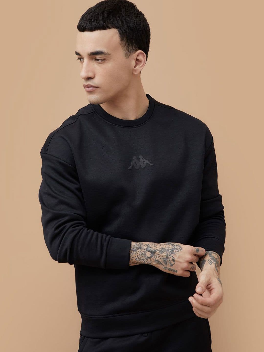 Kappa Men Printed Relaxed Fit Pullover Sweatshirt - view 1