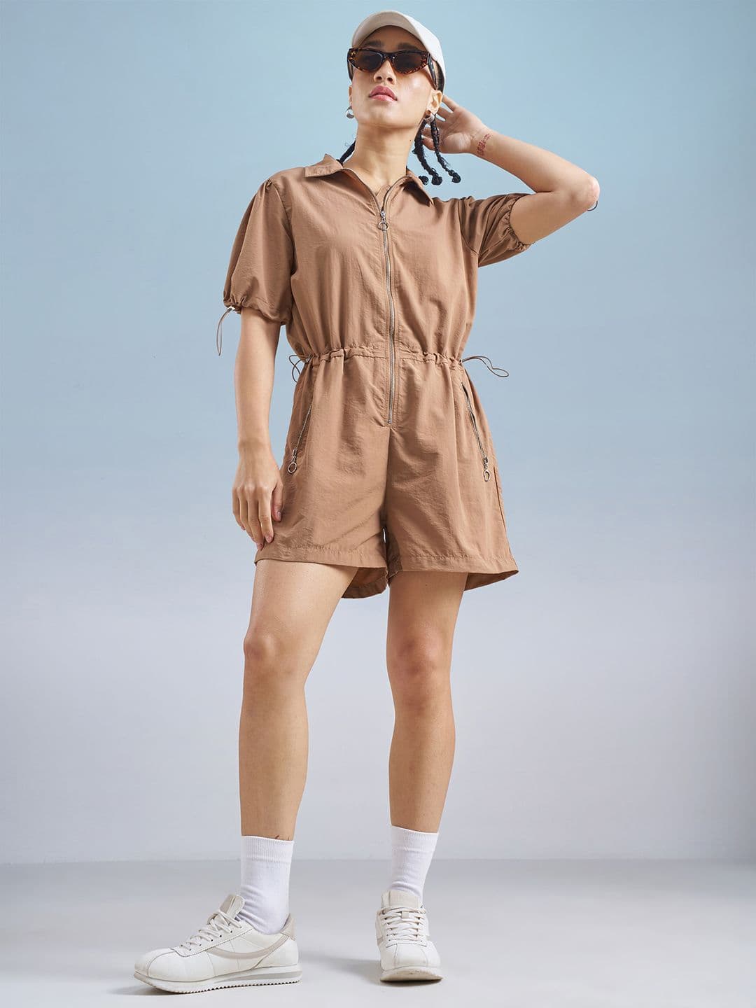 Street By Tokyo Talkies Women Waist Zipper Utility Playsuit - view 1