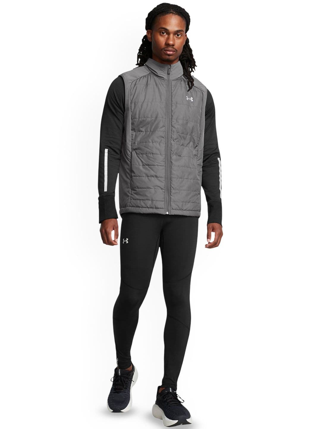 UNDER ARMOUR Men Mock Collar Solid Puffer Jacket - view 1