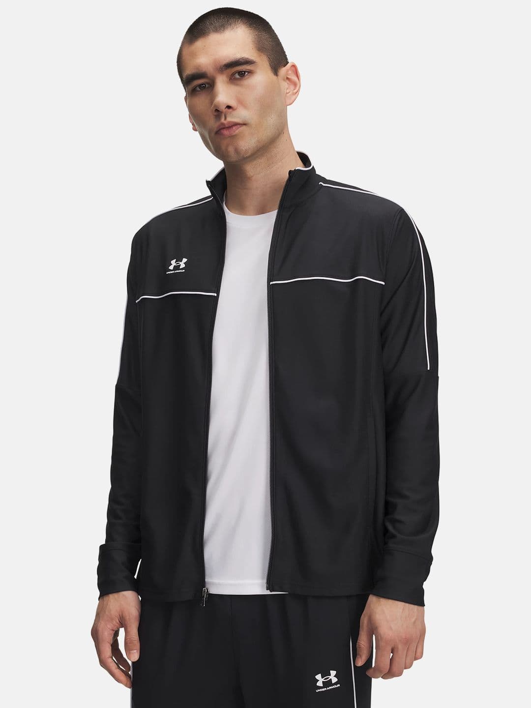 UNDER ARMOUR Brand Logo Detail Contrast Piping Sporty Jacket - view 1