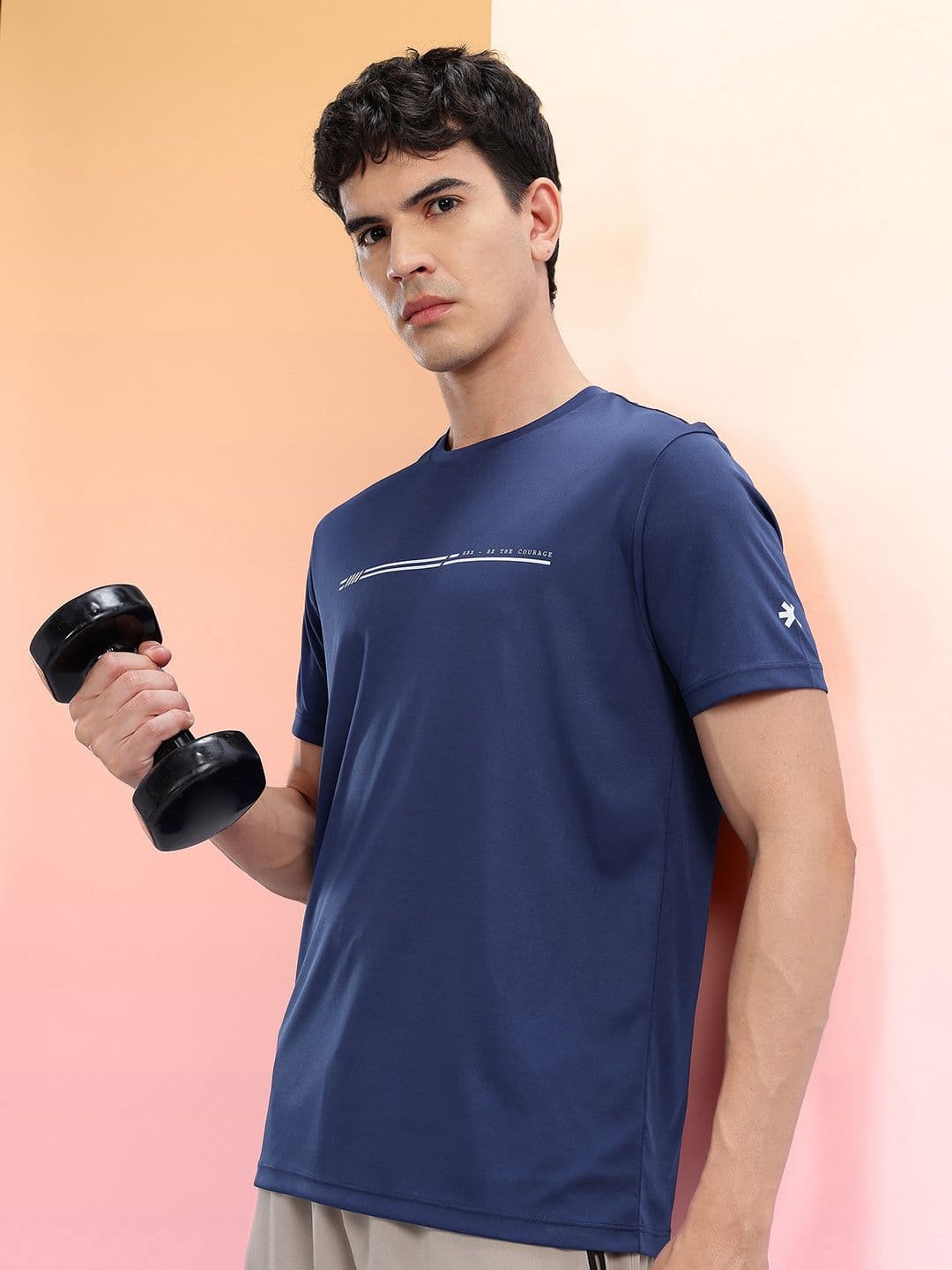 HRX by Hrithik Roshan Typography Print Training T-shirt - view 1