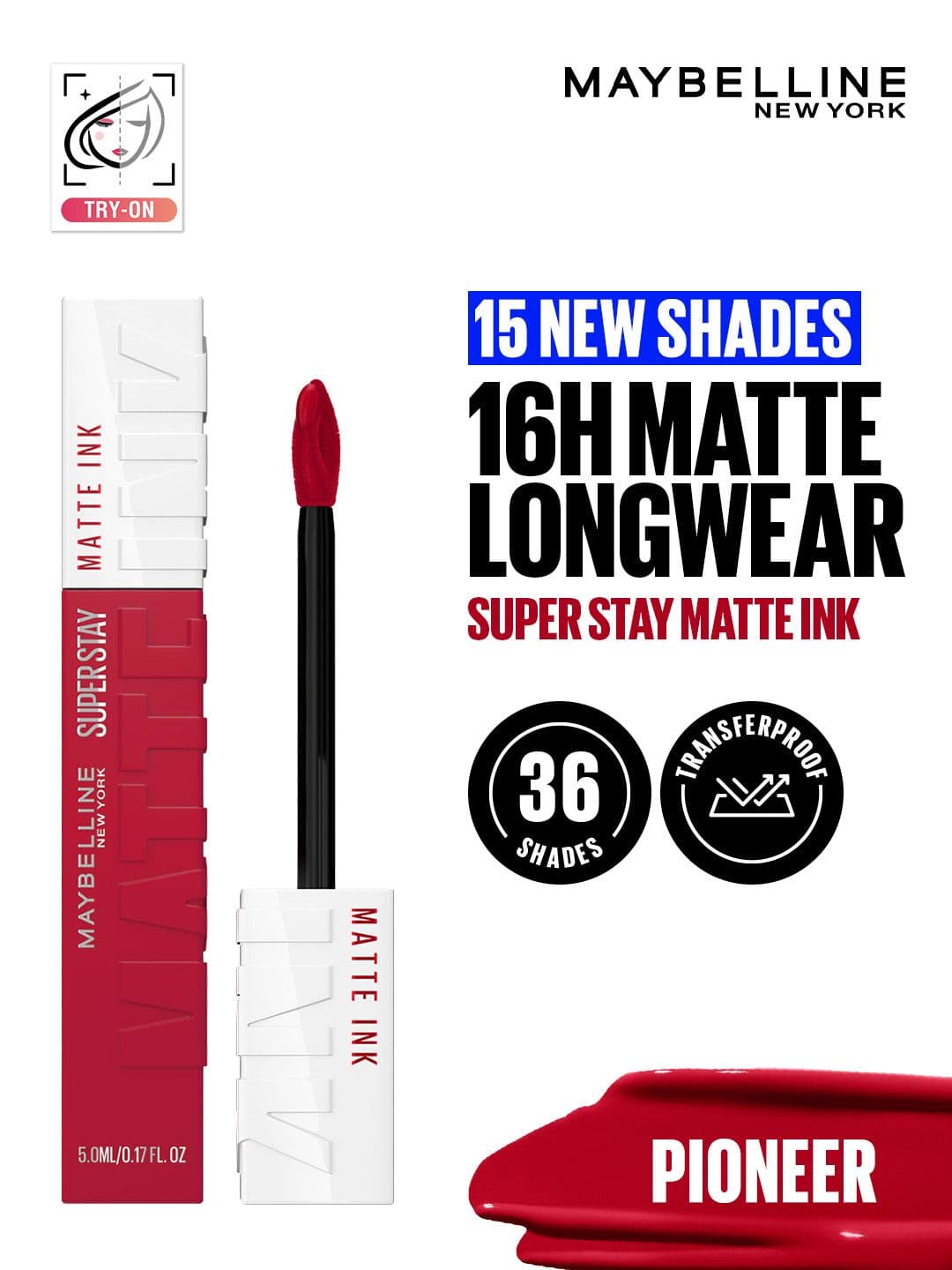 Maybelline New York Super Stay Matte Ink Liquid Lipstick 5 ml - Pioneer 20 - view 1