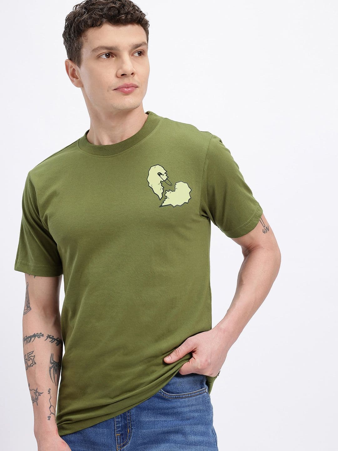 glitchez Chest Print T-shirt - view 1