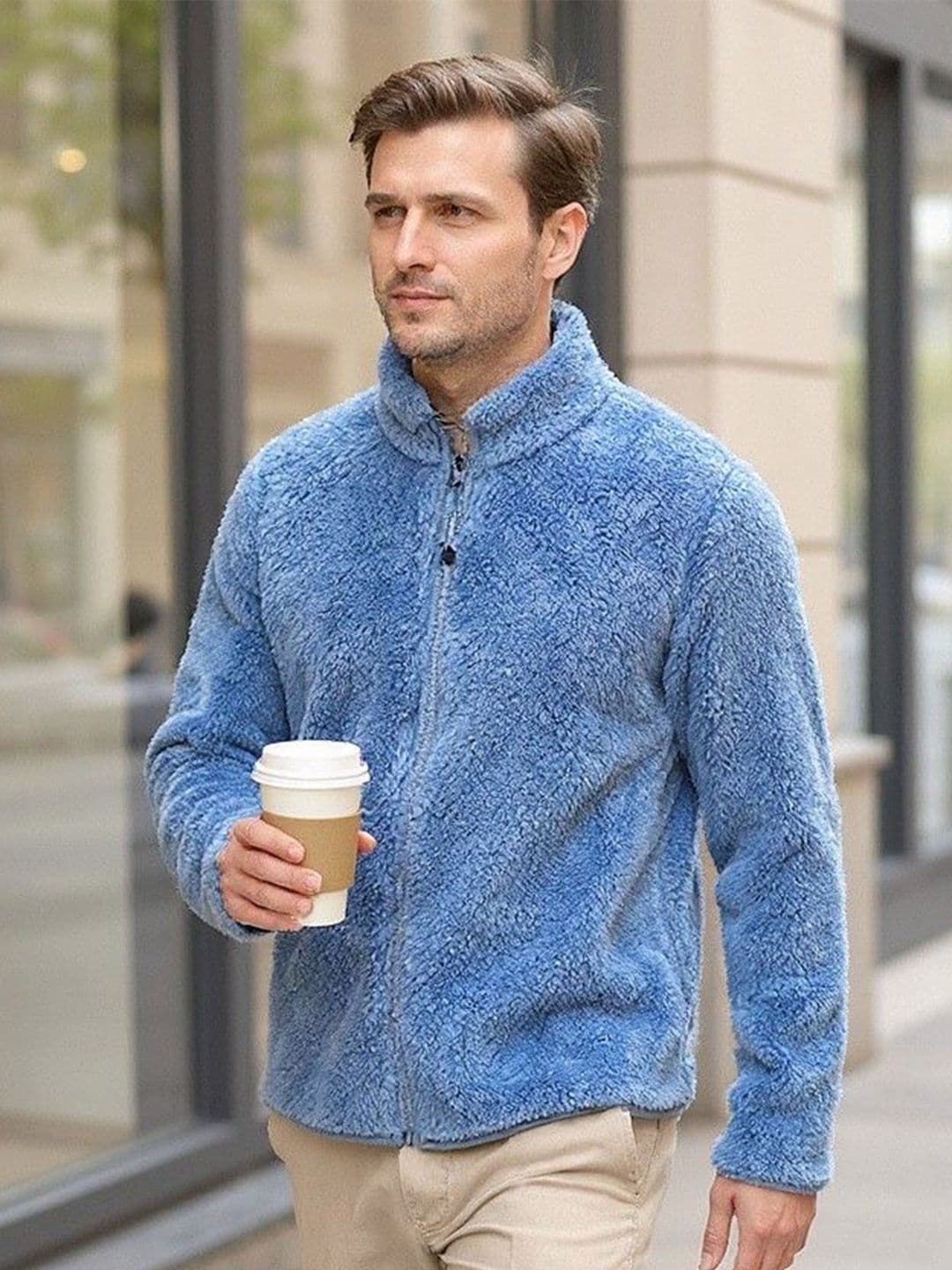Mast & Harbour Men Self Design Long Sleeves Open Front Jacket - view 1