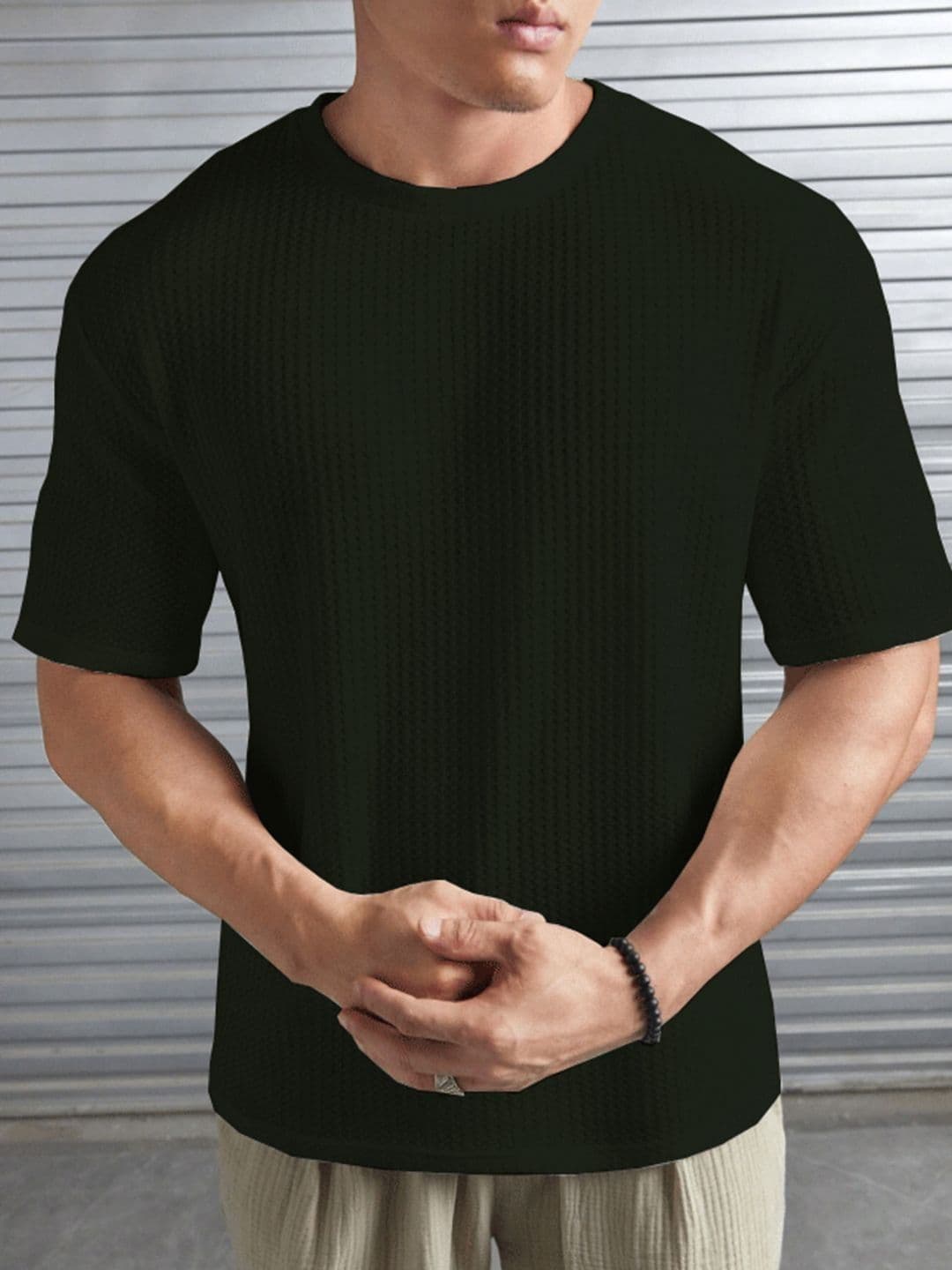 madfrog Men Round Neck Drop-Shoulder Sleeves Oversized T-shirt - view 1