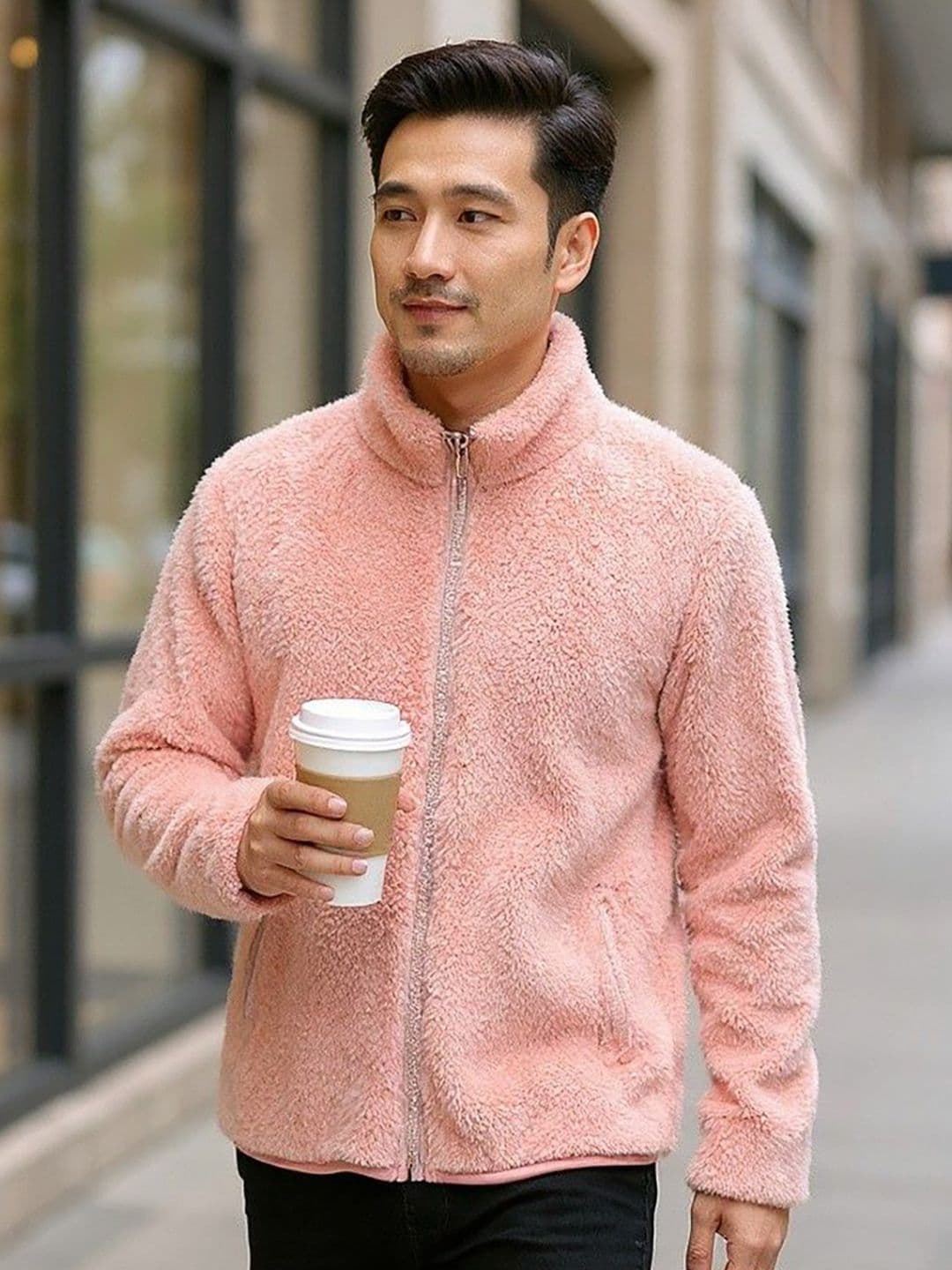 Mast & Harbour Men High Neck Open Front Jacket - view 1