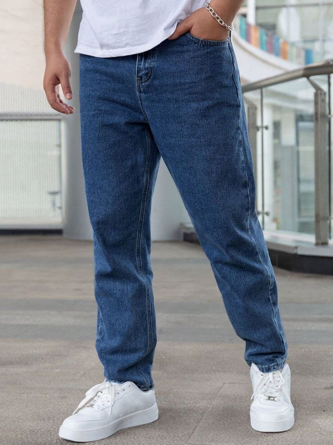 Niffar Fashion Men Mom Fit Mid-Rise Stretchable Jeans - view 1