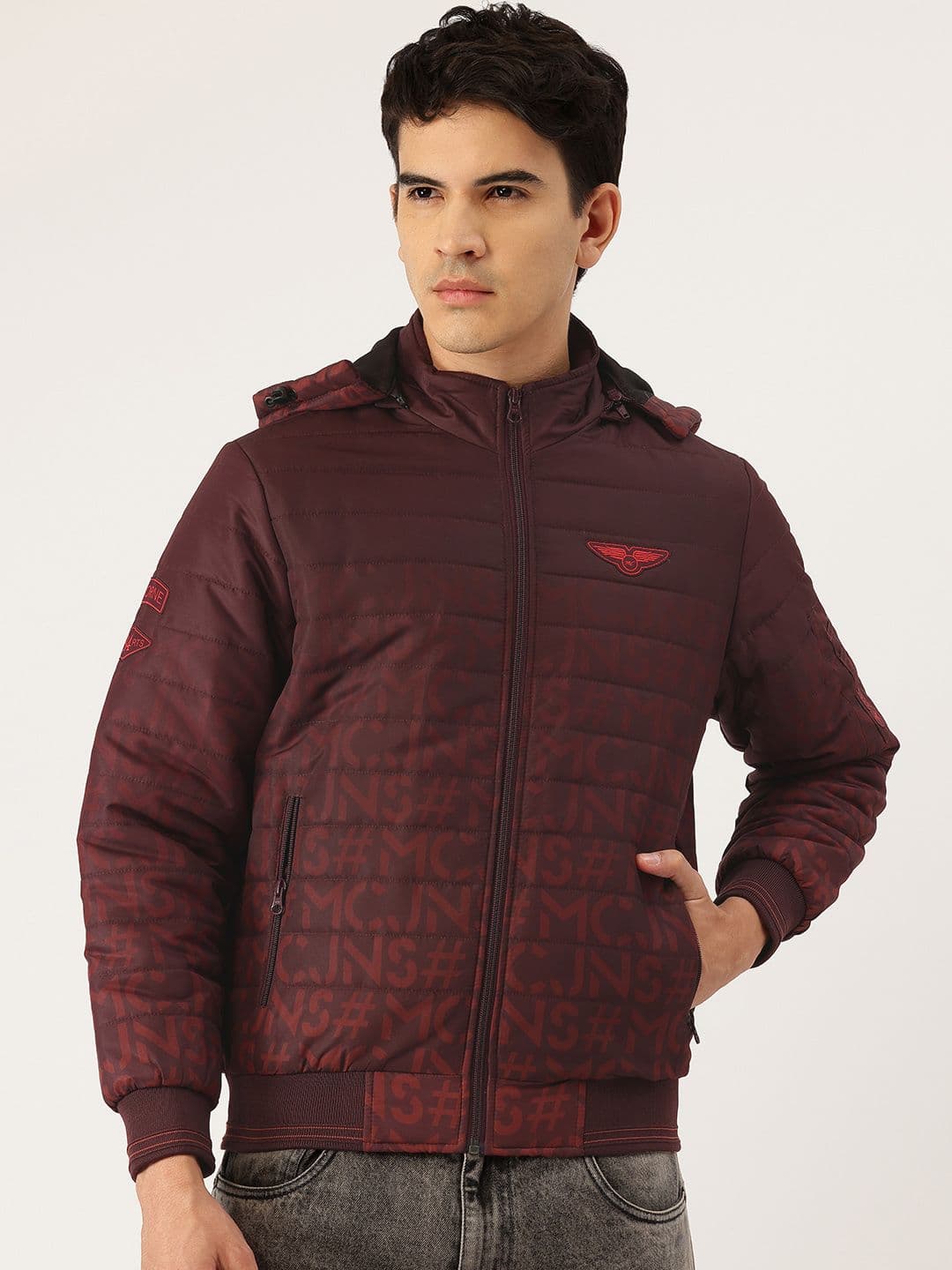 Monte Carlo Mock Collar Padded Bomber Jacket - view 1