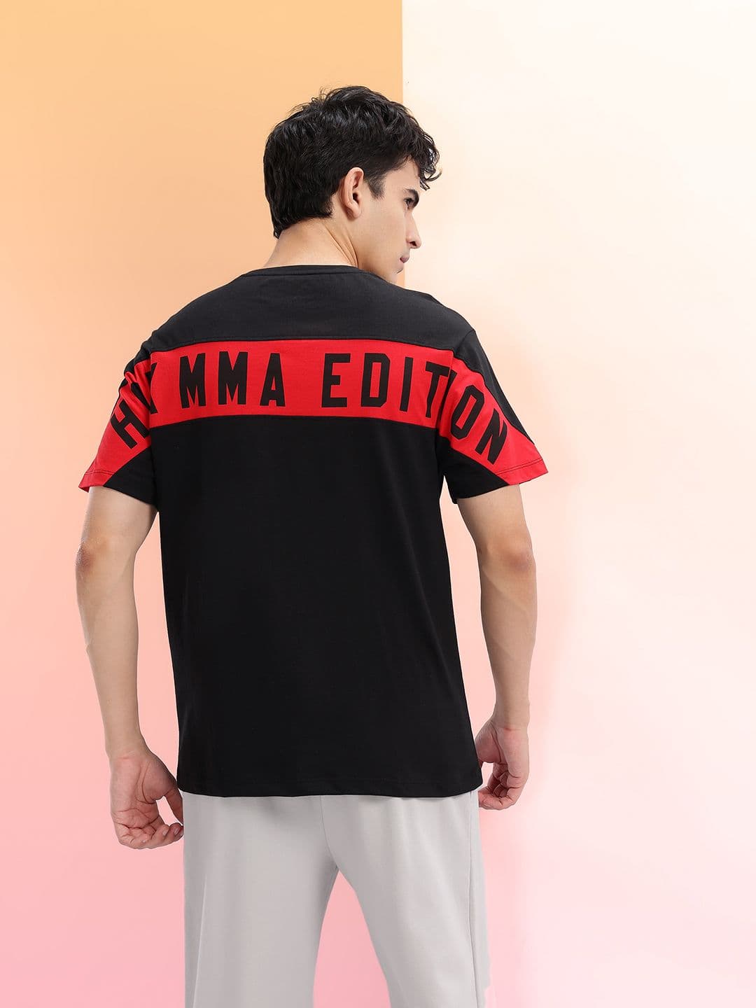 HRX by Hrithik Roshan Brand Logo Detail Typography Printed T-shirt - view 1
