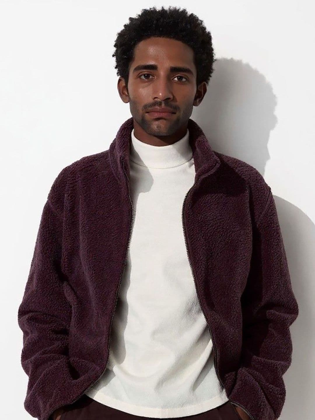 Mast & Harbour Men Mock Collar Open Front Jacket - view 1