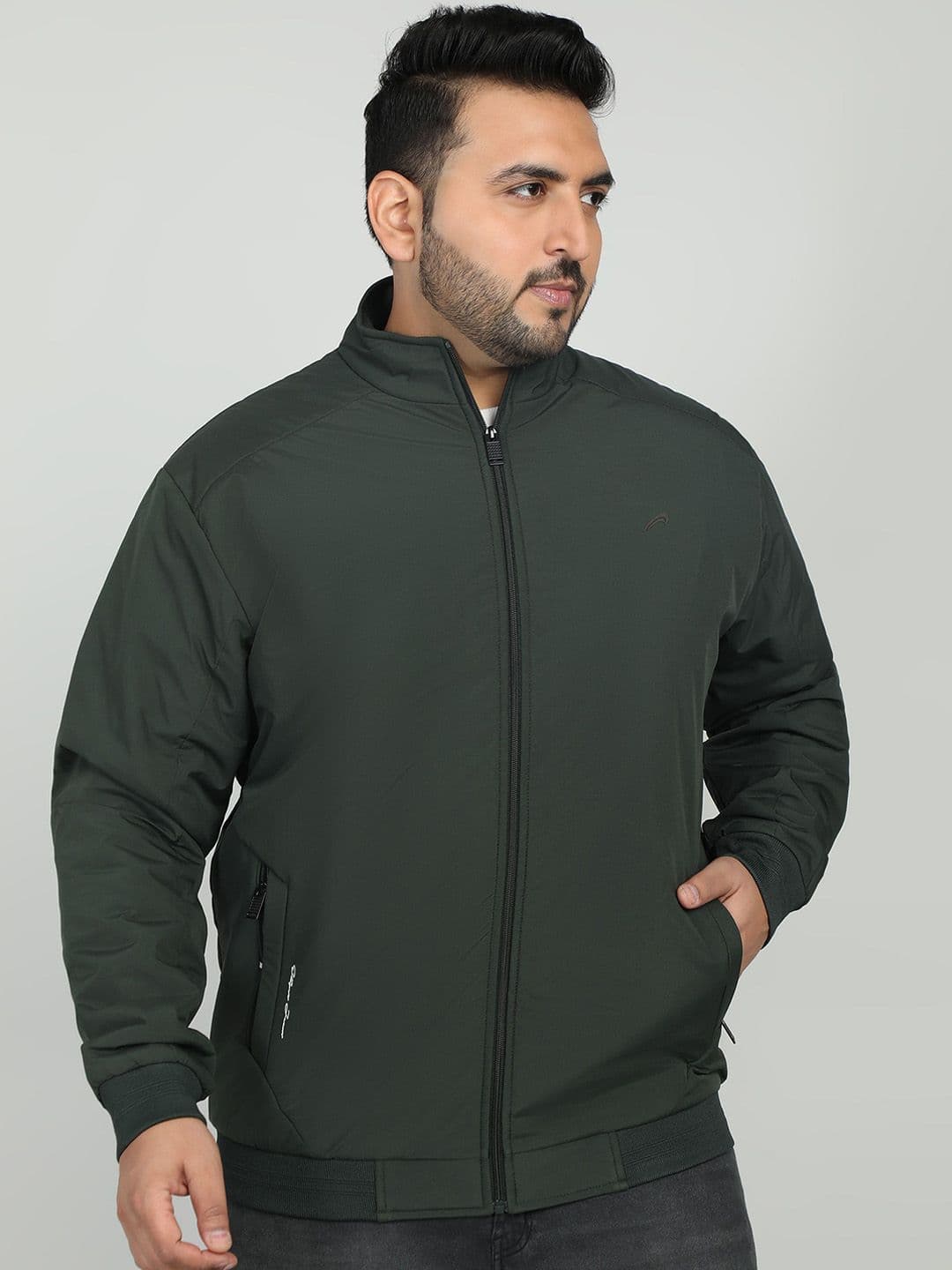 ELLIPSE Mock Collar Bomber Jacket - view 1