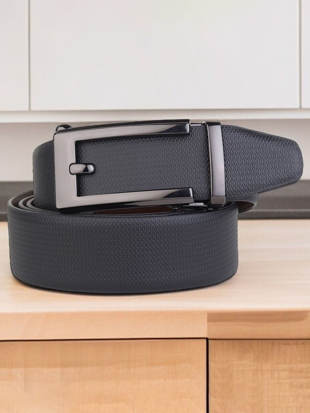 Killer Men Textured Leather Reversible Formal Belt - view 1