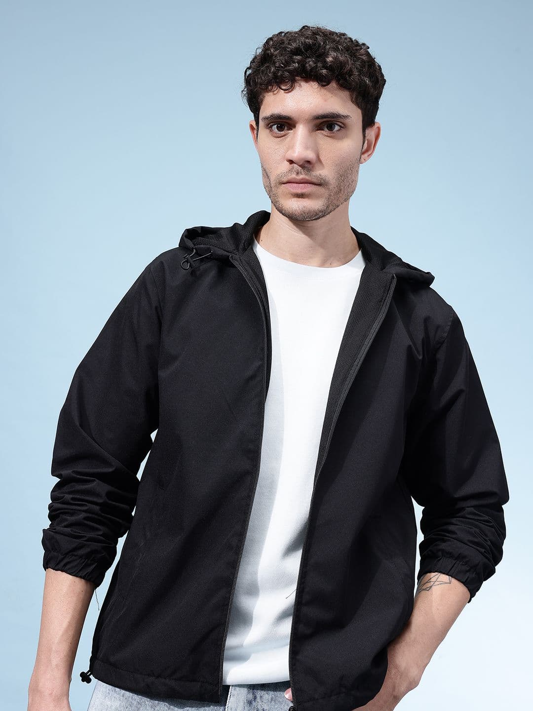 SZN Hooded Windcheater Bomber Jacket - view 1