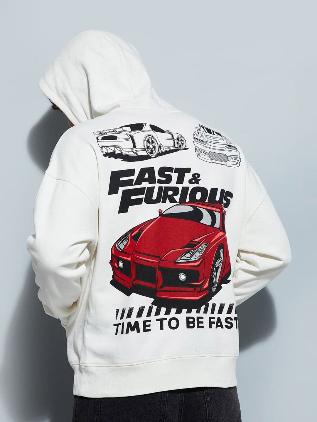 max Men Typography Printed Hooded Sweatshirt - view 1