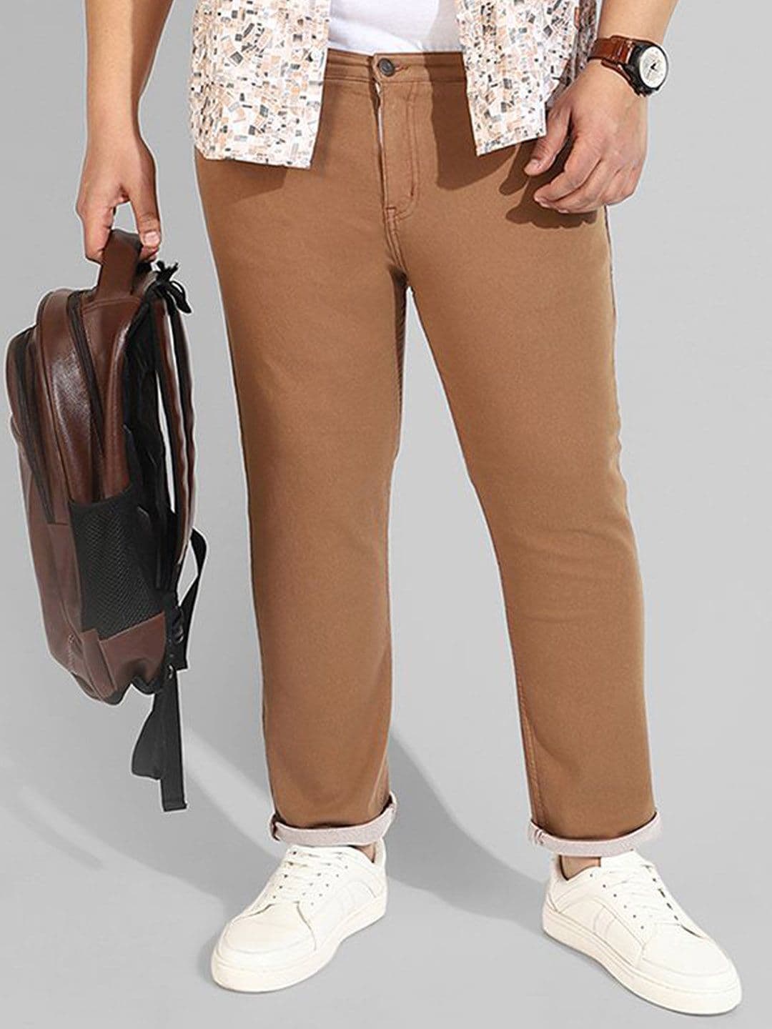 Instafab Plus Men Comfort Slim Fit Mid-Rise Stretchable Jeans - view 1
