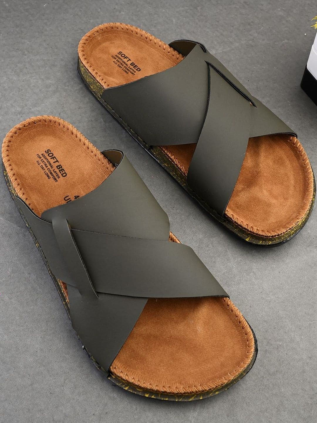 HERE&NOW Men Suede Comfort Sandals - view 1