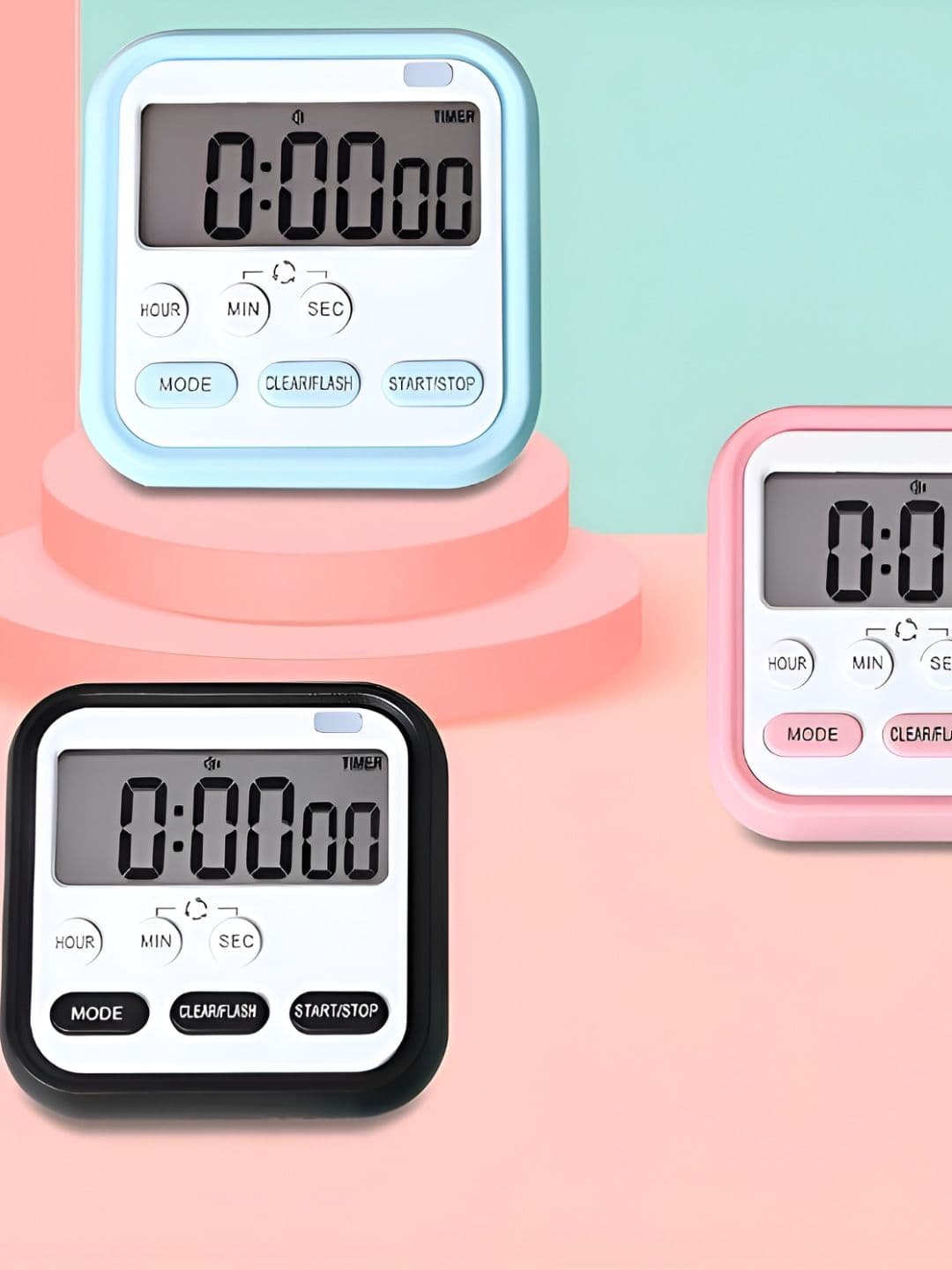 Virtuous Blue Digital Kitchen Timer & Stopwatch - view 1