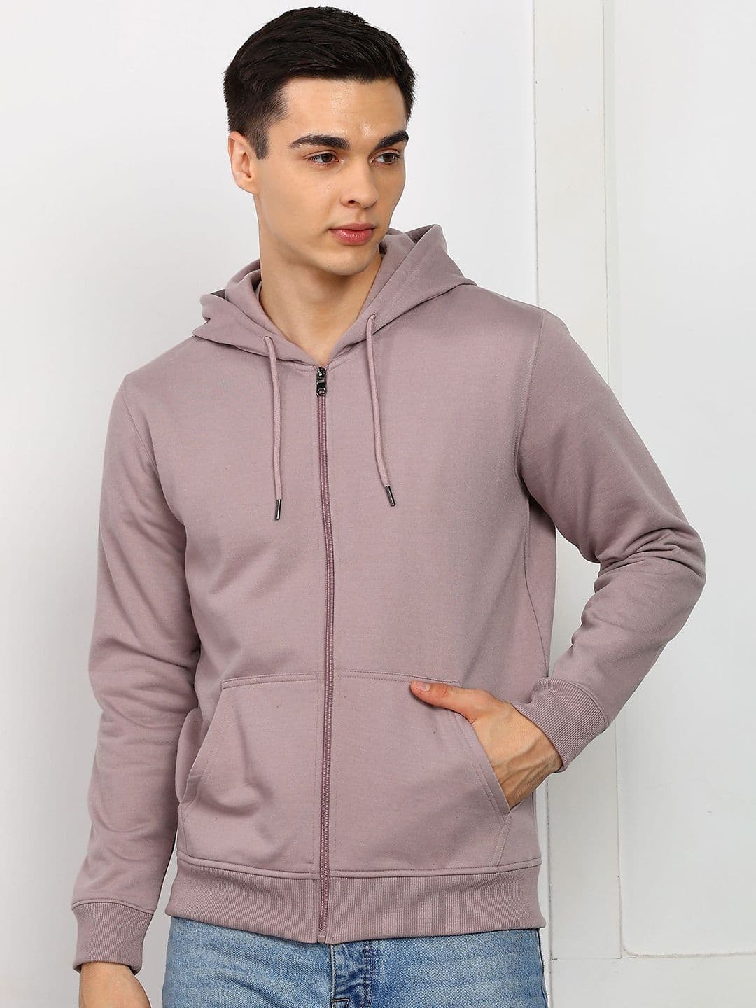 Alan Jones Men Hooded Front-Open Sweatshirt - view 1