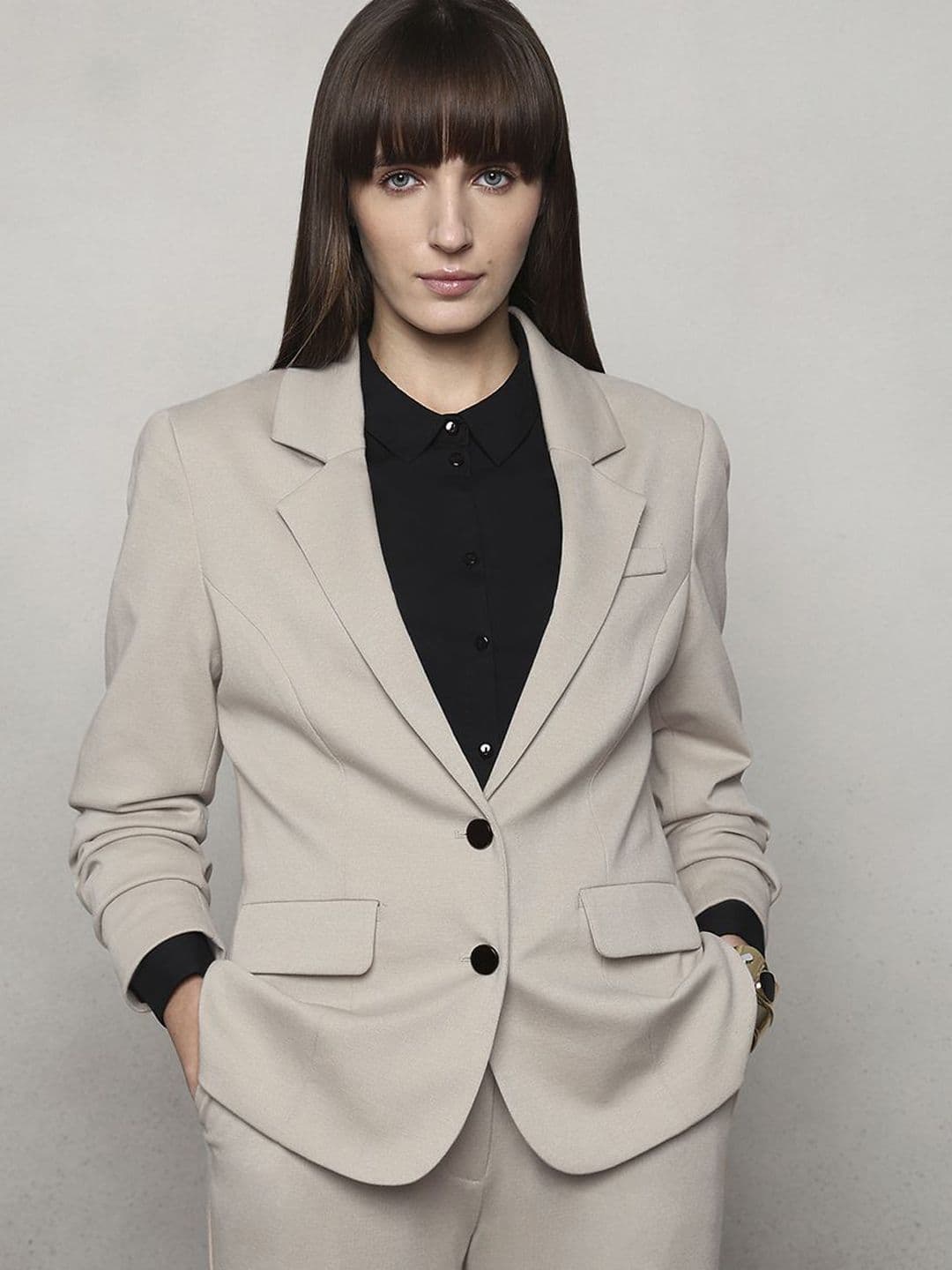 Vero Moda Single-Breasted Lapel Collar Formal Blazer - view 1