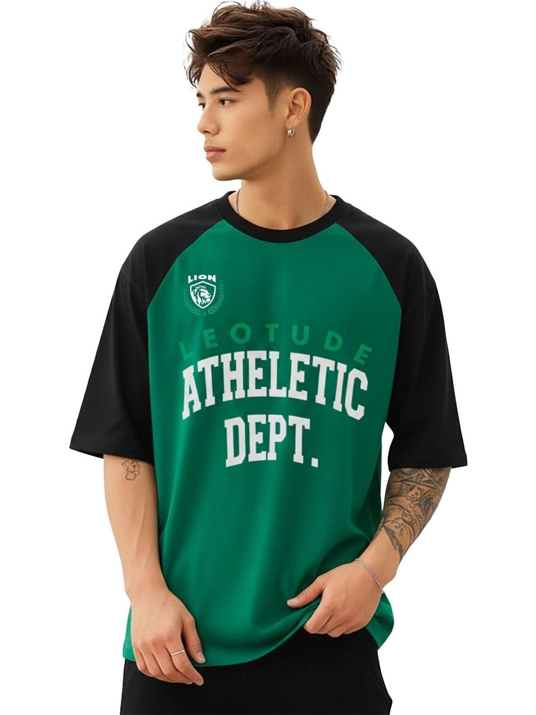 Leotude Men Typography Printed Oversized T-shirt - view 1