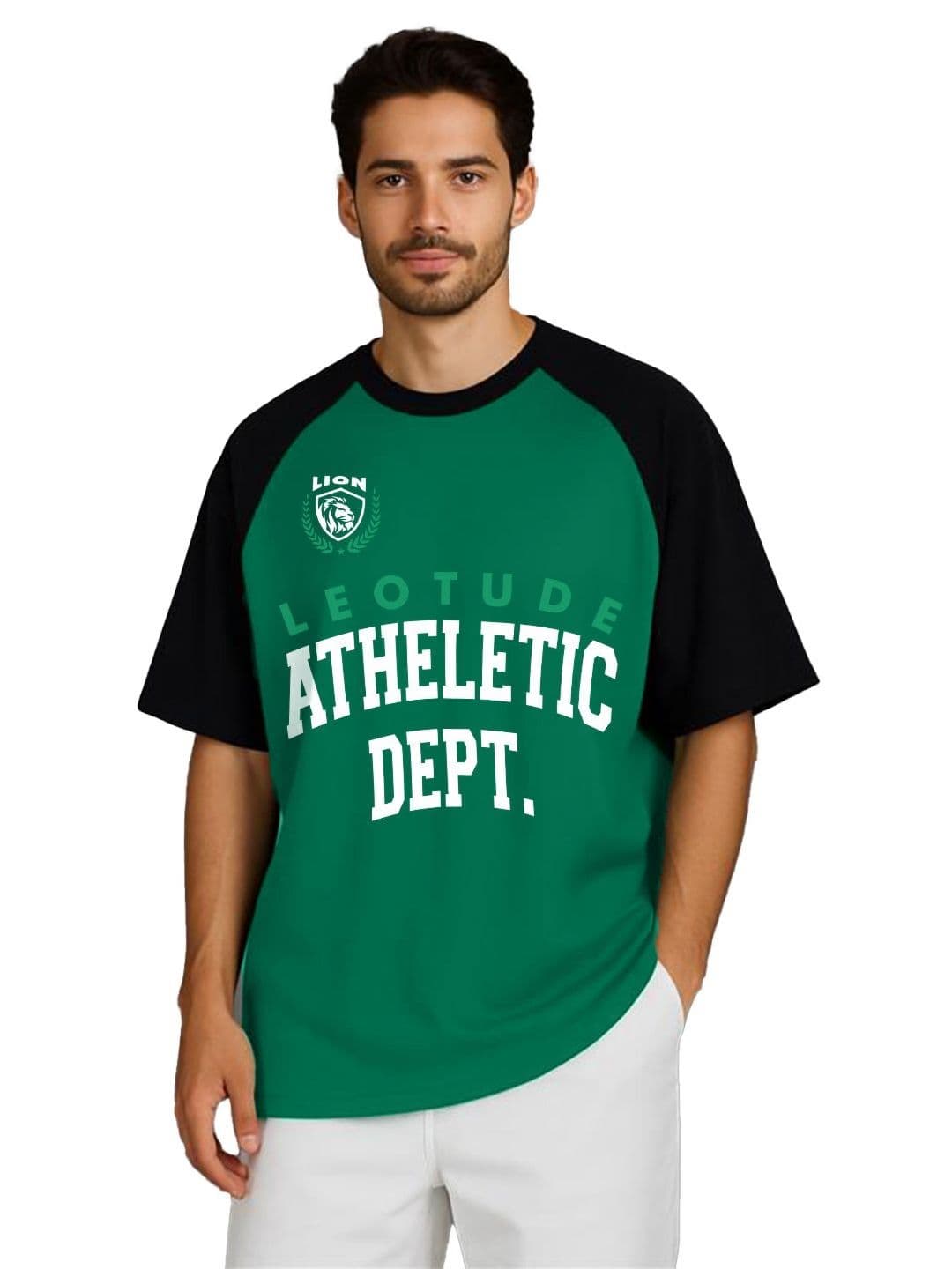 Leotude Typography Printed Cotton Oversized T-shirt - view 1
