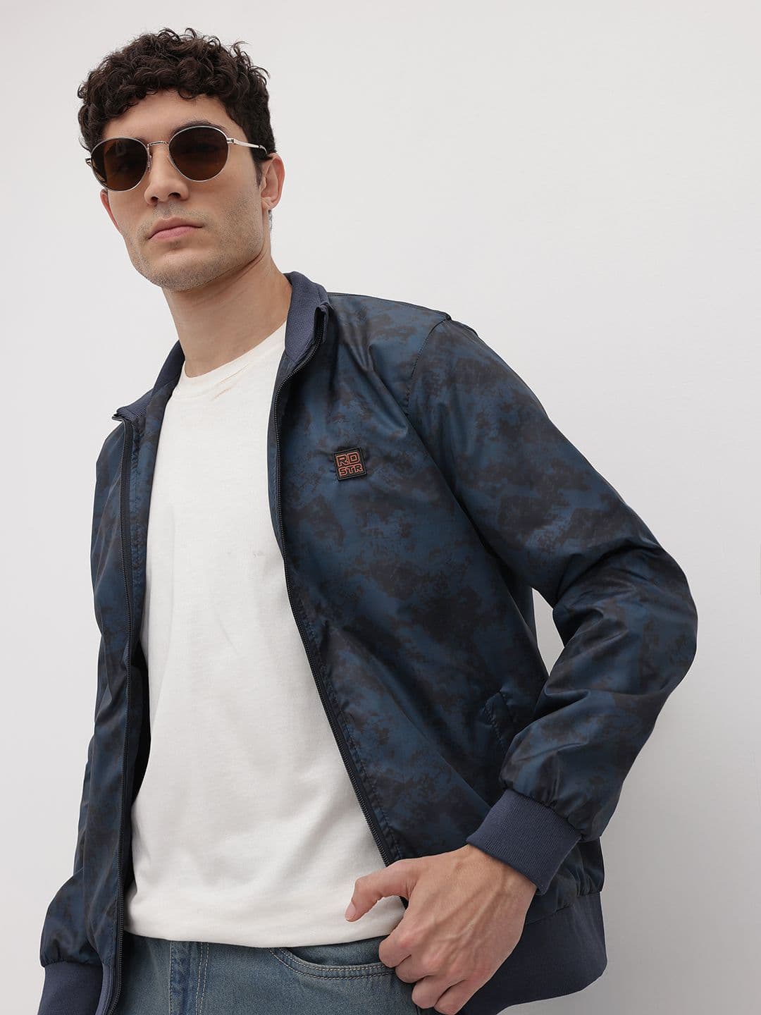 The Roadster Life Co. Abstract Printed Bomber Jacket - view 1