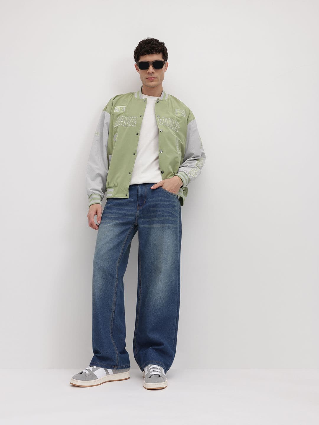 The Roadster Life Co. Typography Embroidered Bomber - view 1