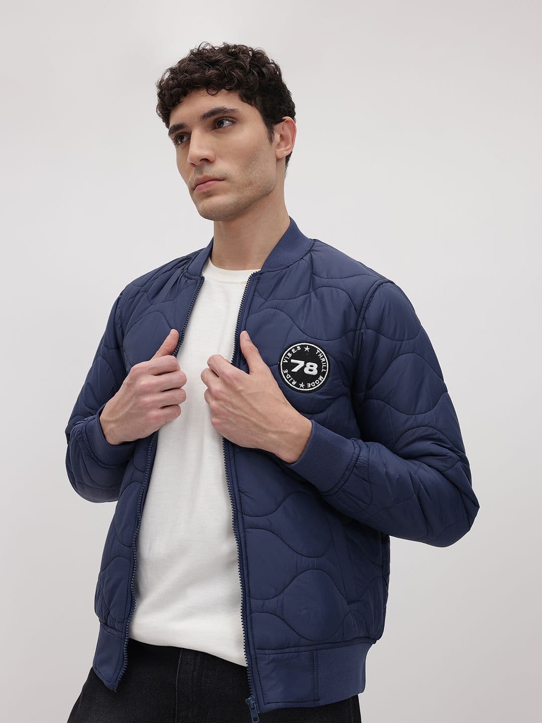 The Roadster Life Co. Quilted Bomber Jacket - view 1