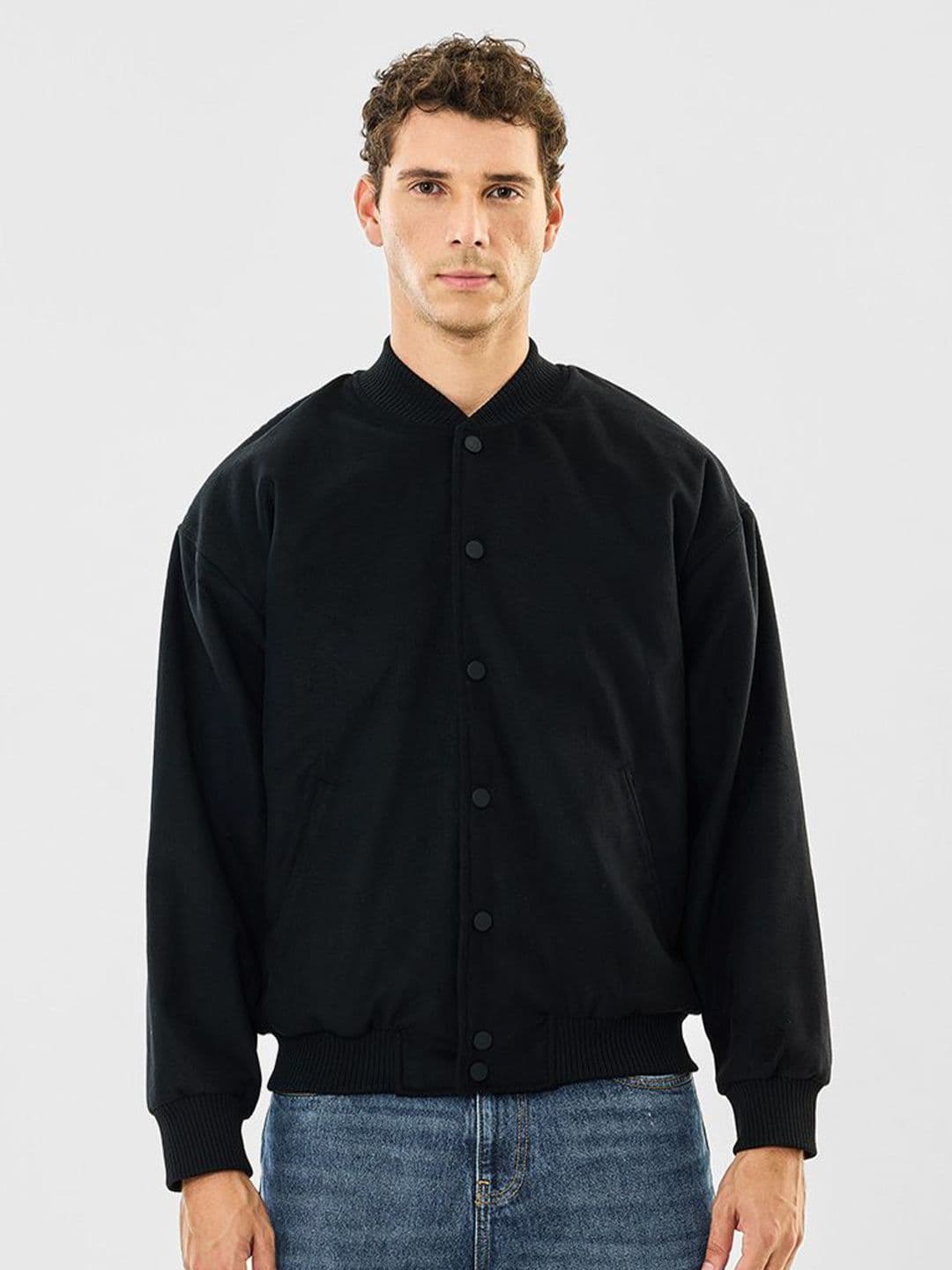 Snitch Men Black Bomber Jacket - view 1
