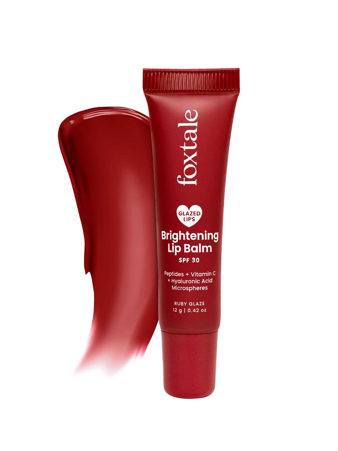 FoxTale SPF 30 Brightening Lip Balm with Peptides & Vit C - Ruby Glaze - 12 g - view 1