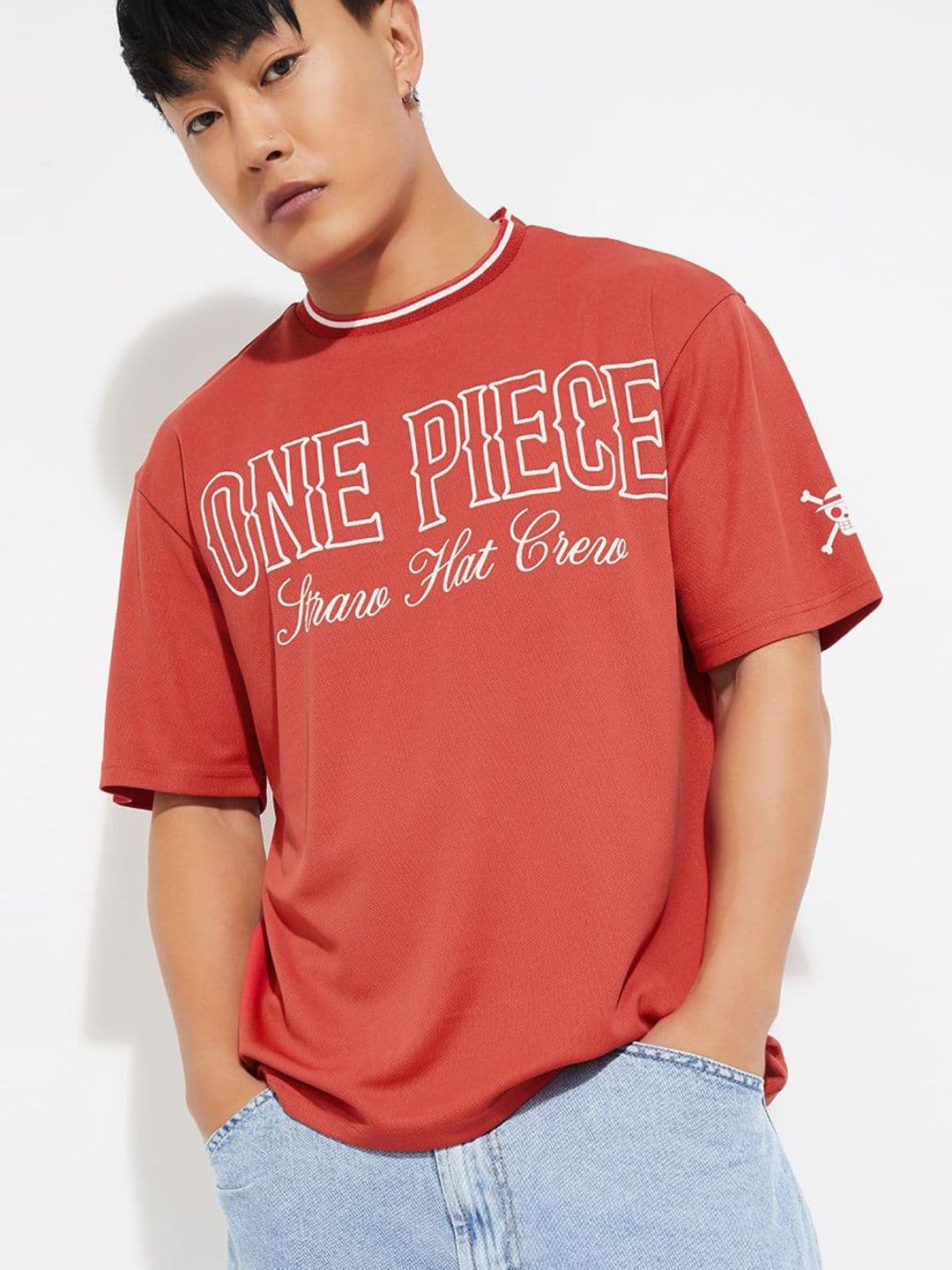 max Men One piece Typography Printed Round Neck Relaxed Fit T-shirt - view 1