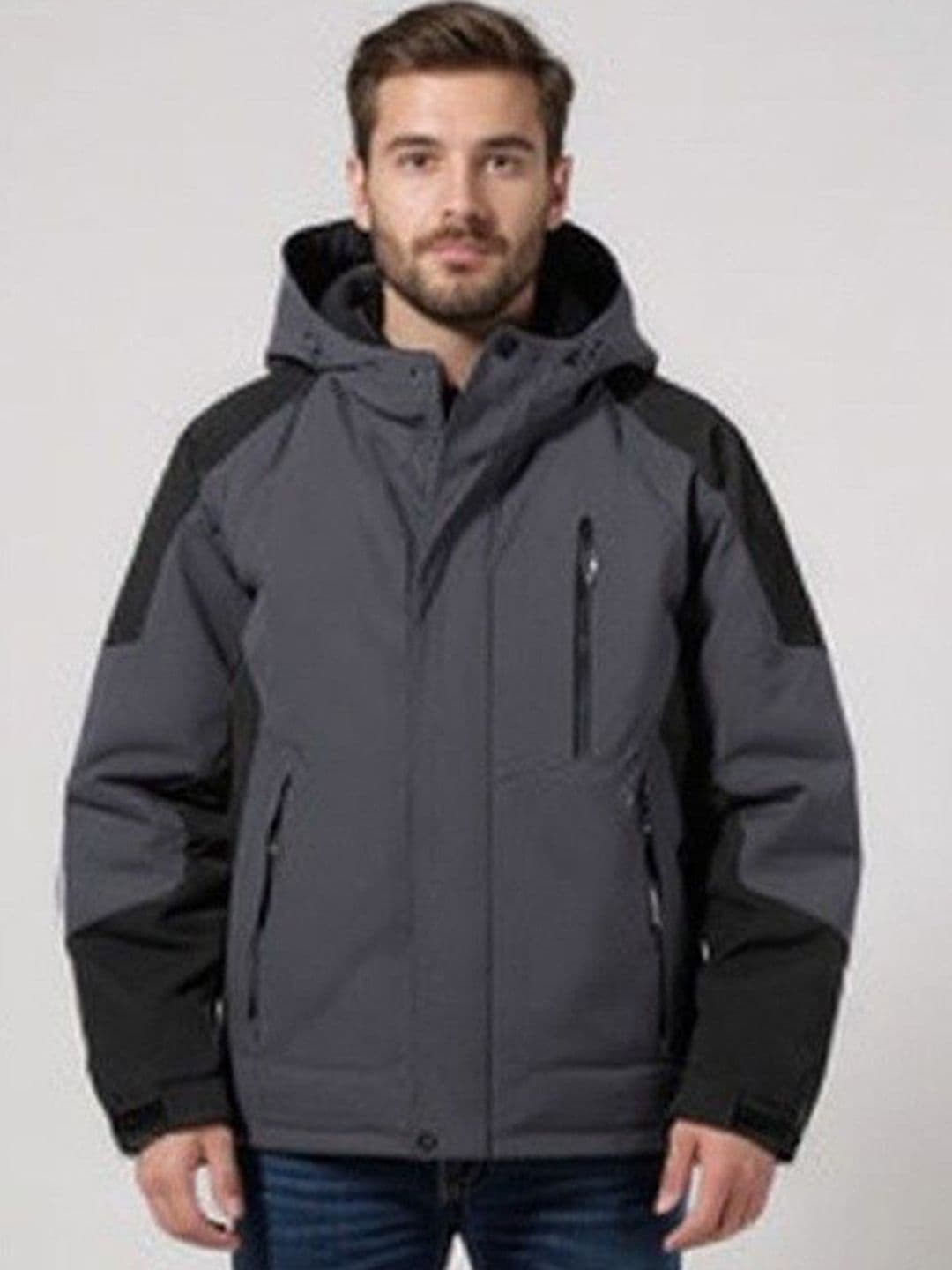 Mast & Harbour Colourblocked Hooded Tailored Jacket - view 1