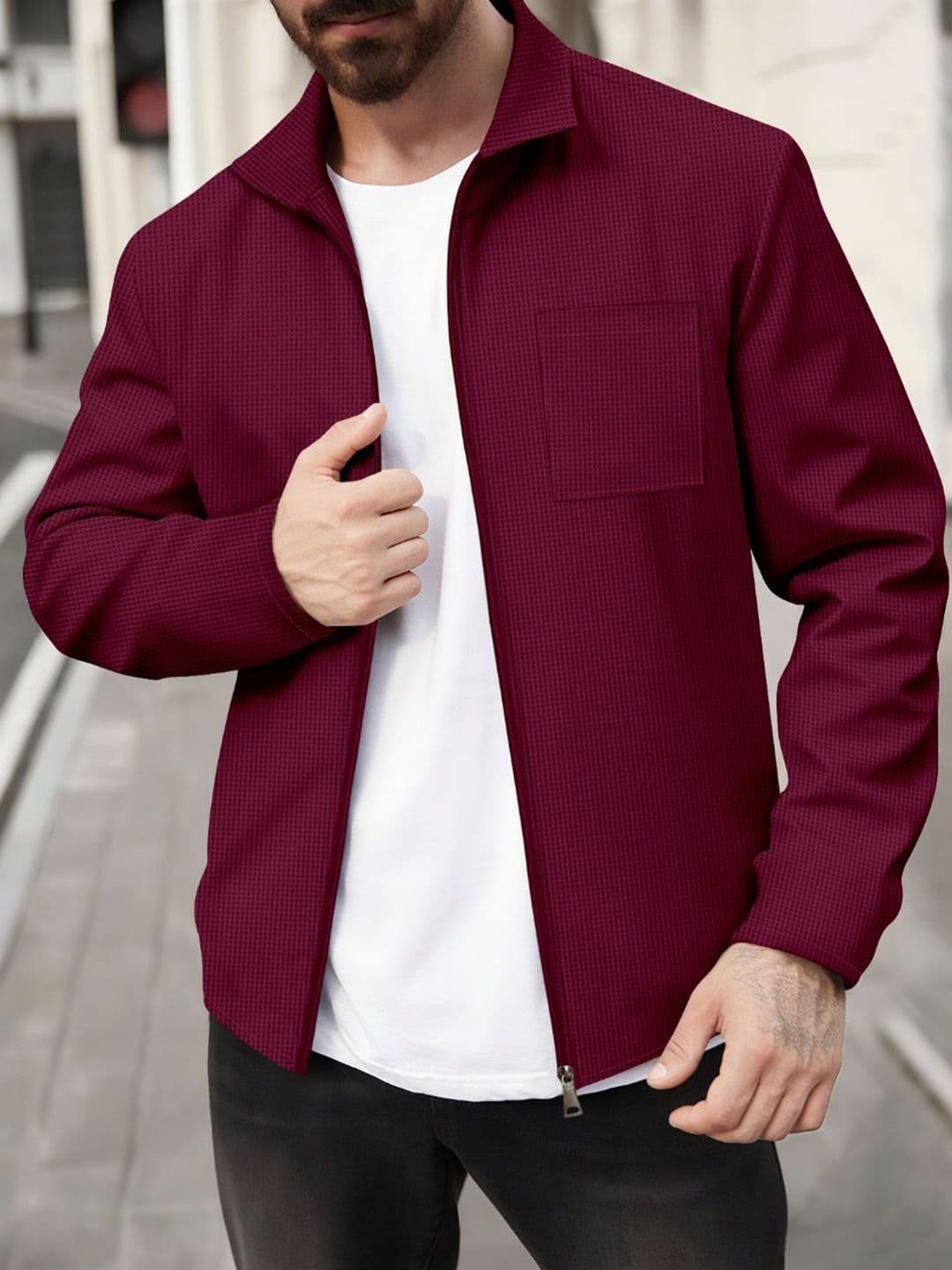 StyleCast x Revolte Stand Collar Tailored Jacket - view 1