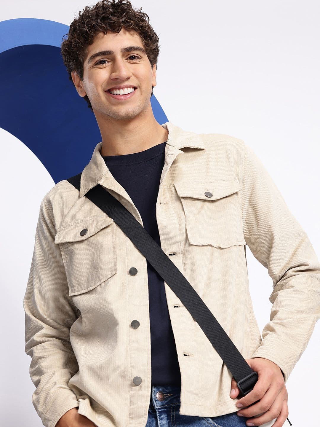Aeropostale Pure Cotton Corduroy Tailored Jacket - view 1