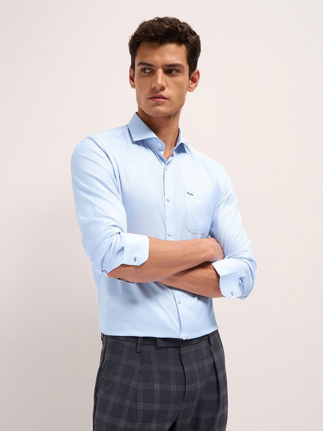 THE BEAR HOUSE Men Solid Tailored Fit Shirts - view 1
