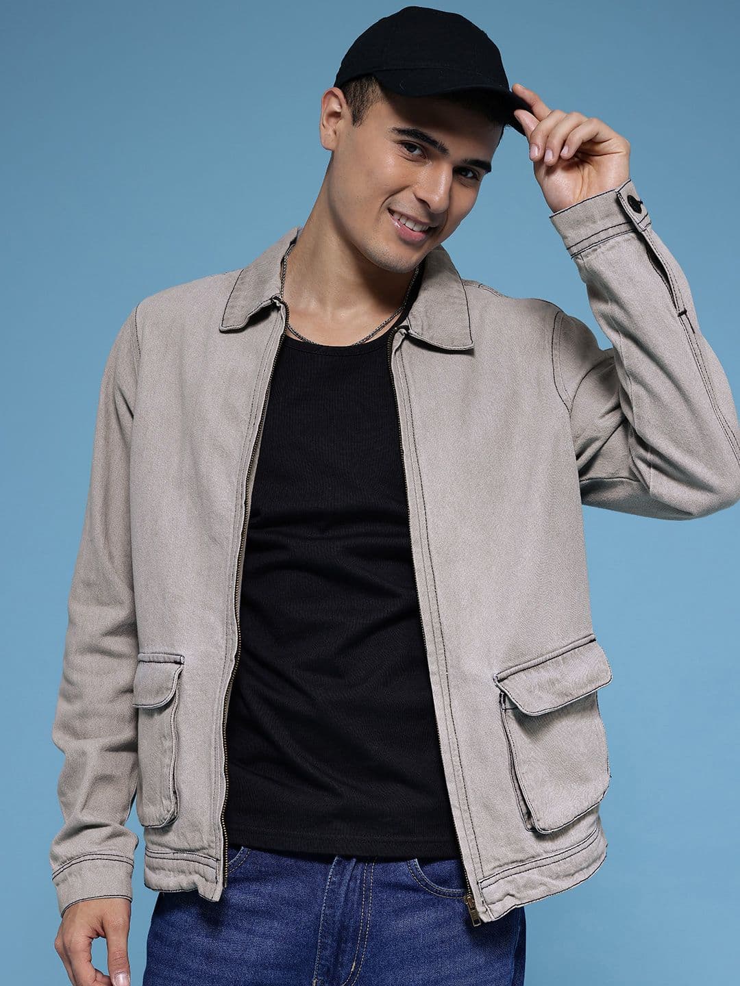 HERE&NOW Pure Cotton Denim Jacket - view 1