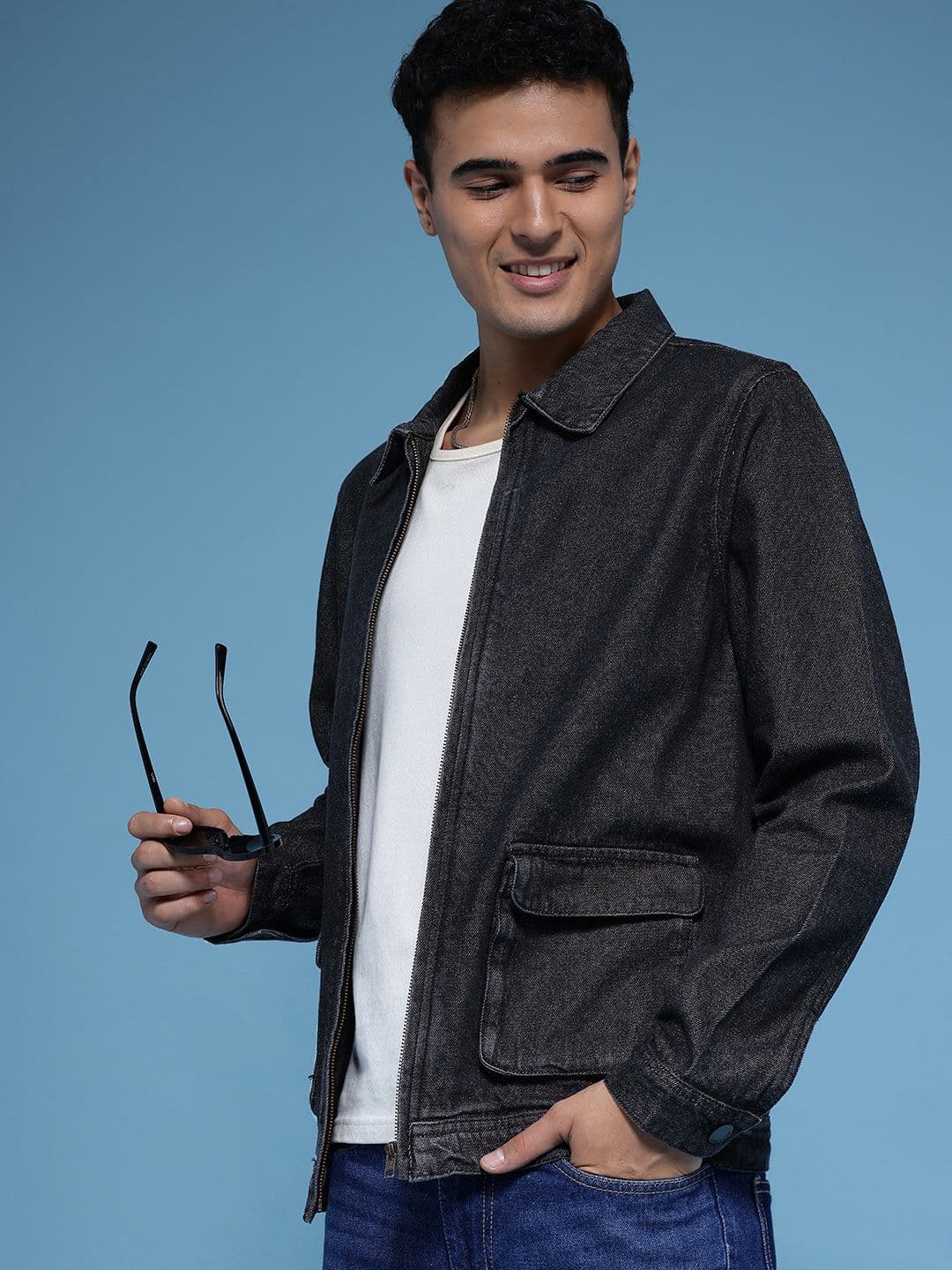 HERE&NOW Pure Cotton Denim Jacket - view 1