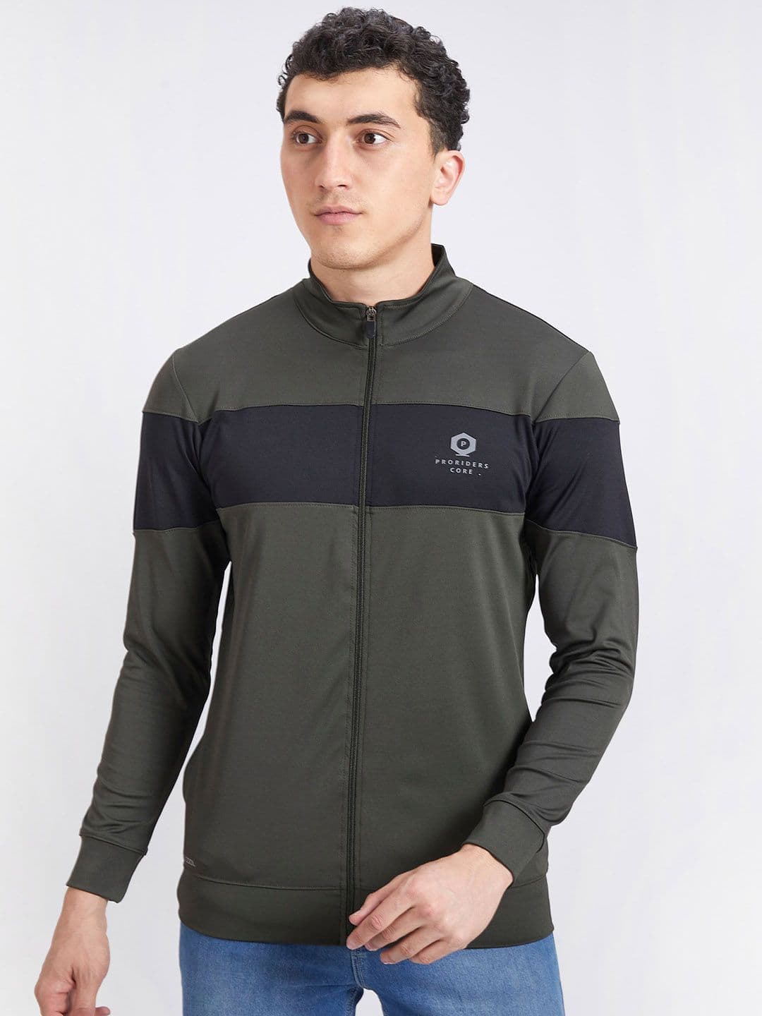 PRORIDERS Colourblocked Lightweight Outdoor Sporty Jacket with Patchwork - view 1