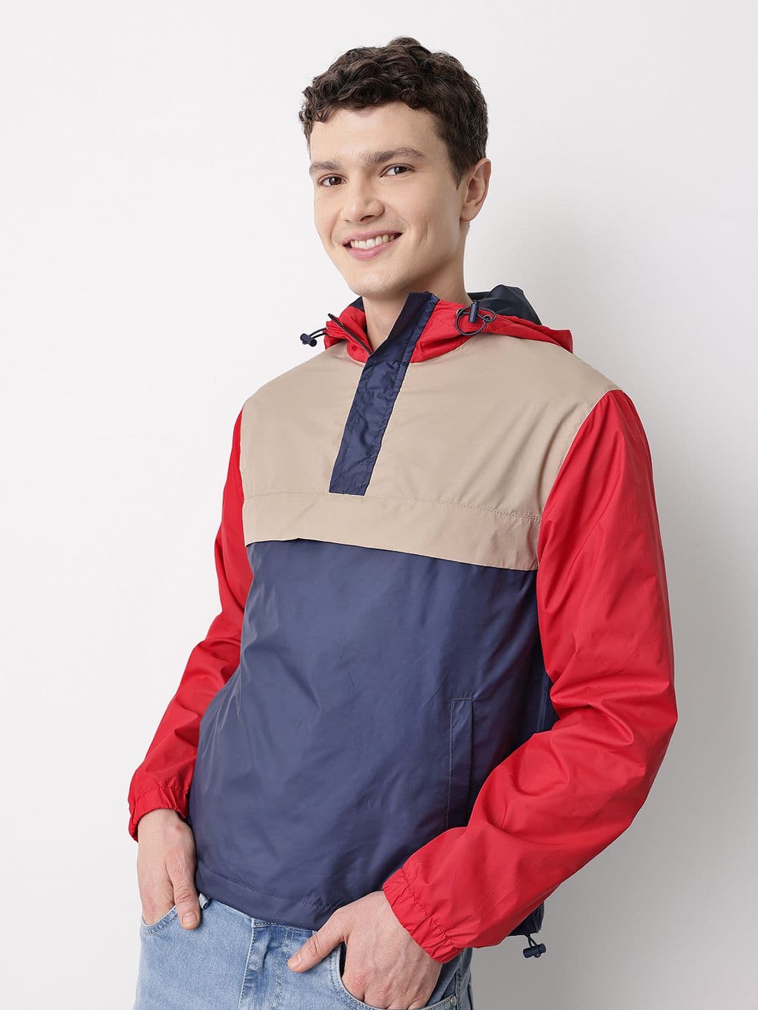 Mast & Harbour Colourblocked Hooded Jacket - view 1