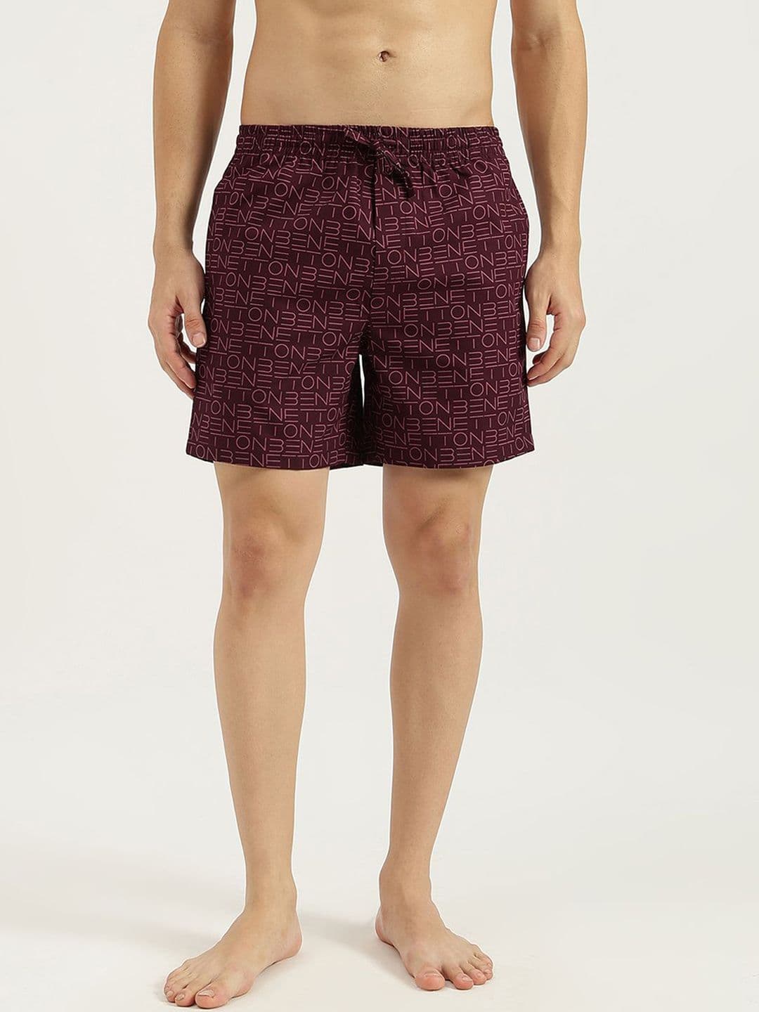 United Colors of Benetton Men Printed Pure Cotton Mid-Rise Breathable Boxers - view 1