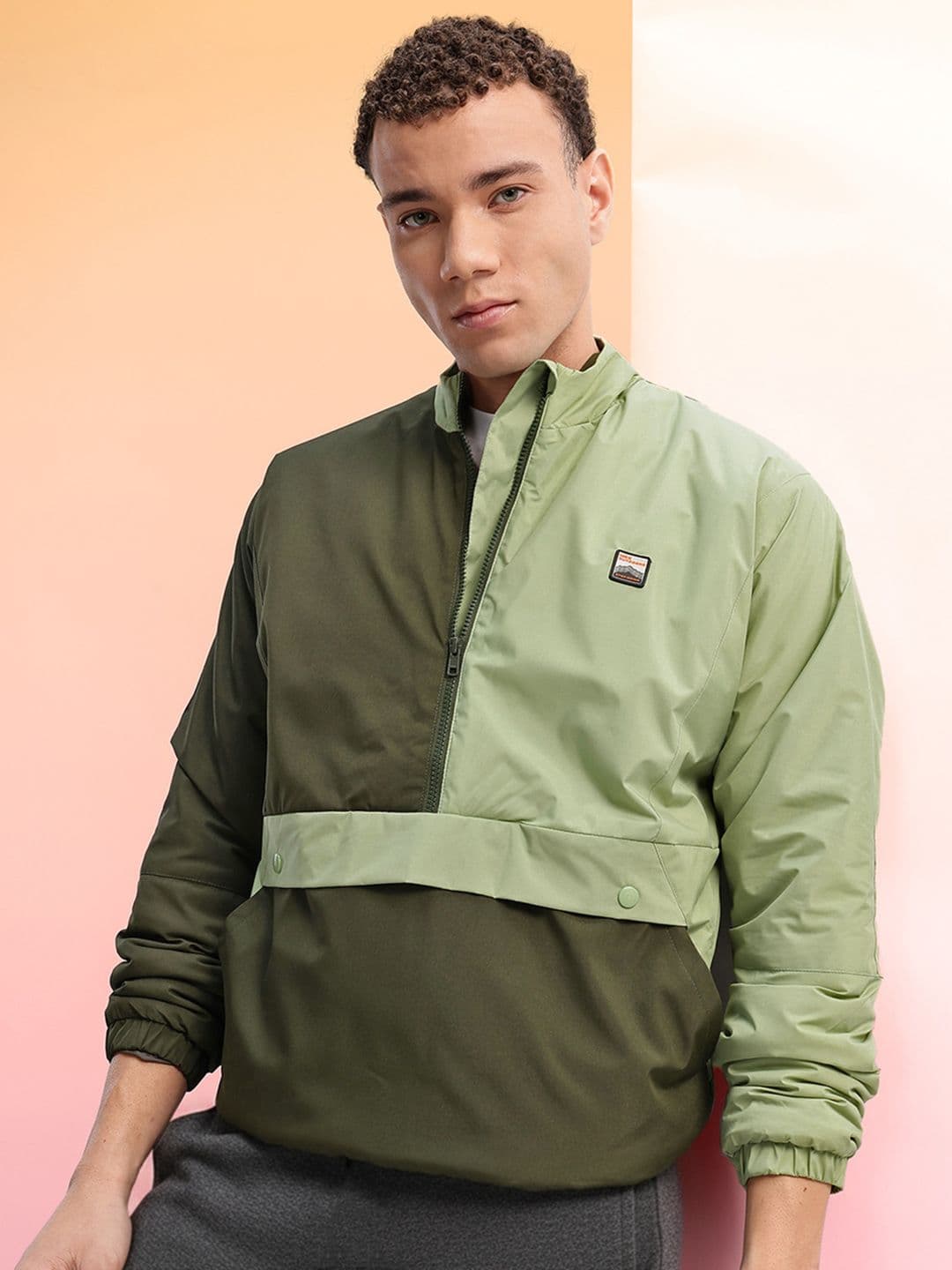 HRX by Hrithik Roshan Colourblocked Padded Bomber Jacket - view 1