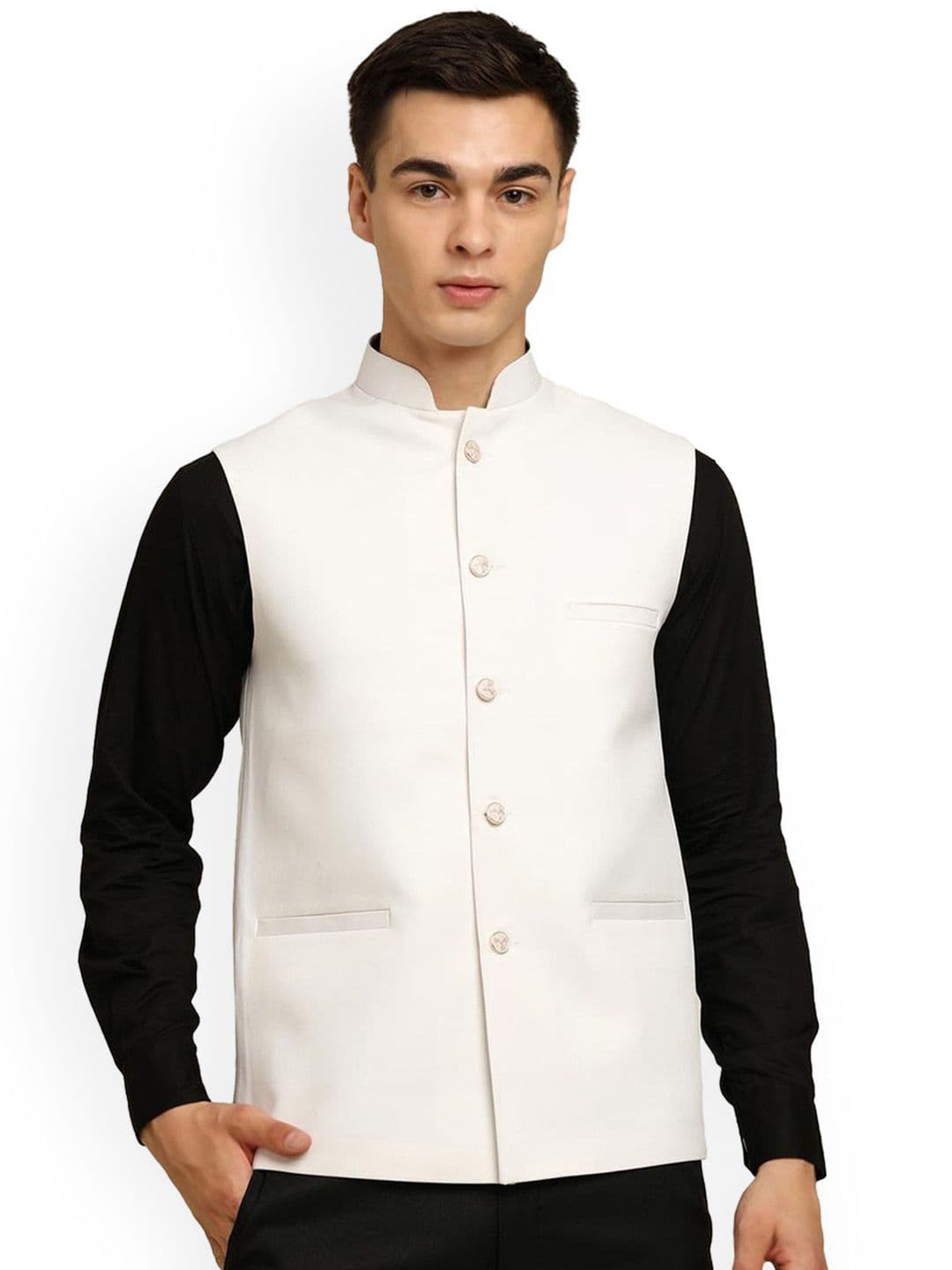 URBAN KANYA Woven Nehru Jacket - view 1