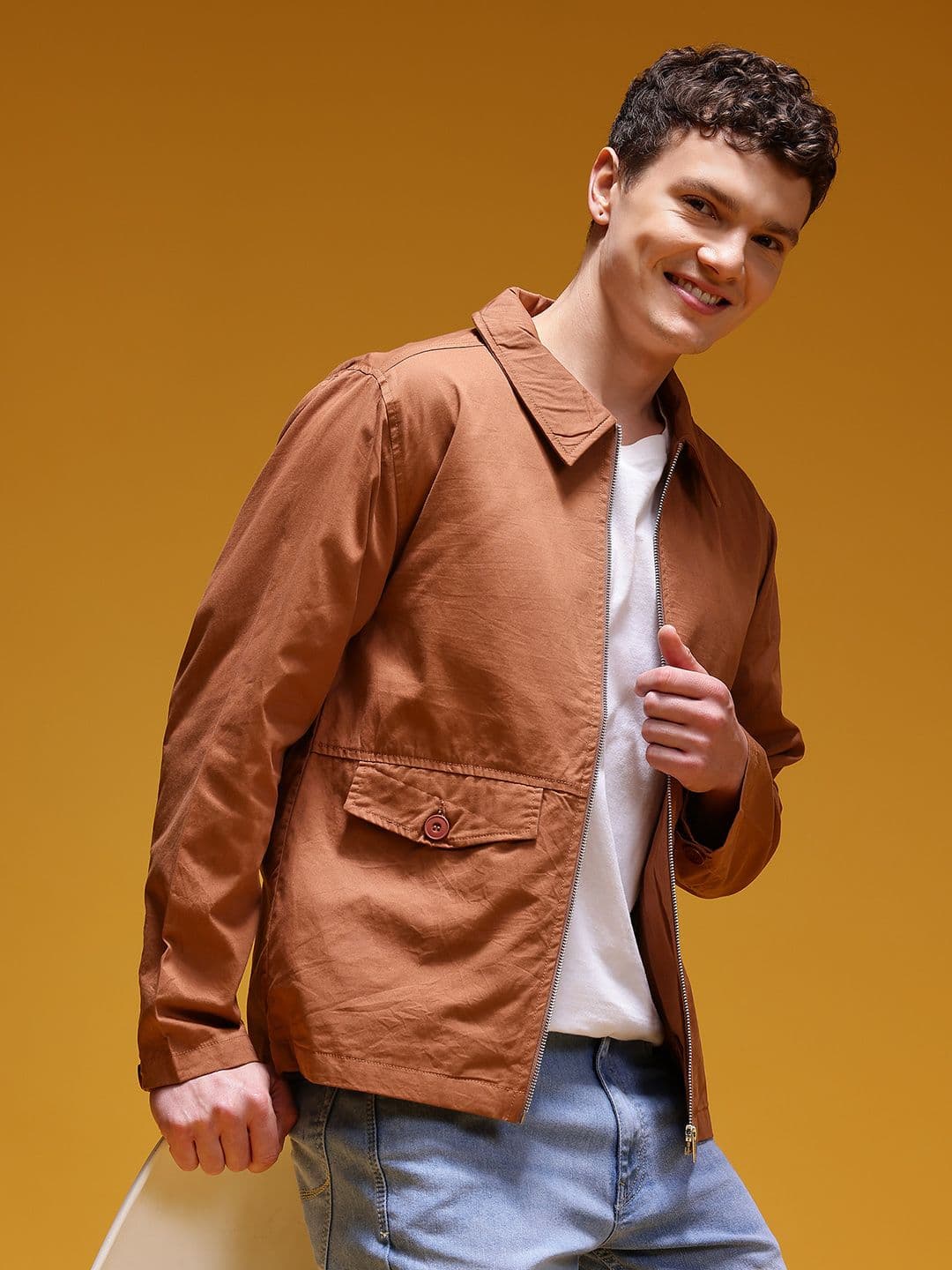 HERE&NOW Spread Collar Tailored Jacket - view 1