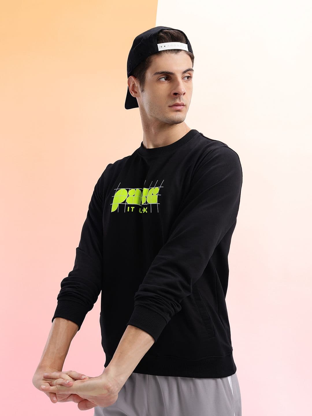 HRX by Hrithik Roshan Printed Running Sweatshirt - view 1
