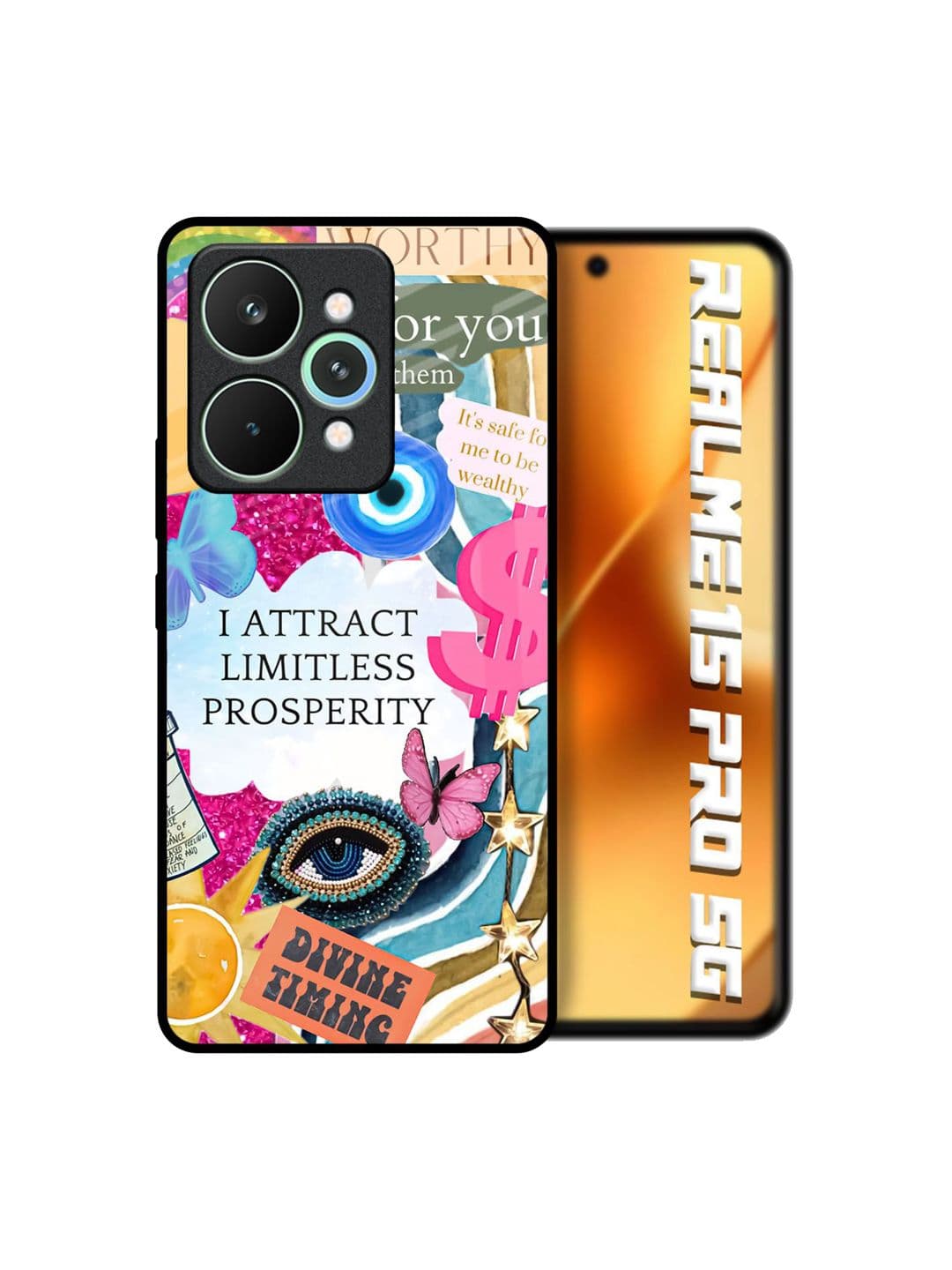 QRIOH Unisex Realme 15 Pro 5G Typography Inner Strength Shockproof Back Case - view 1