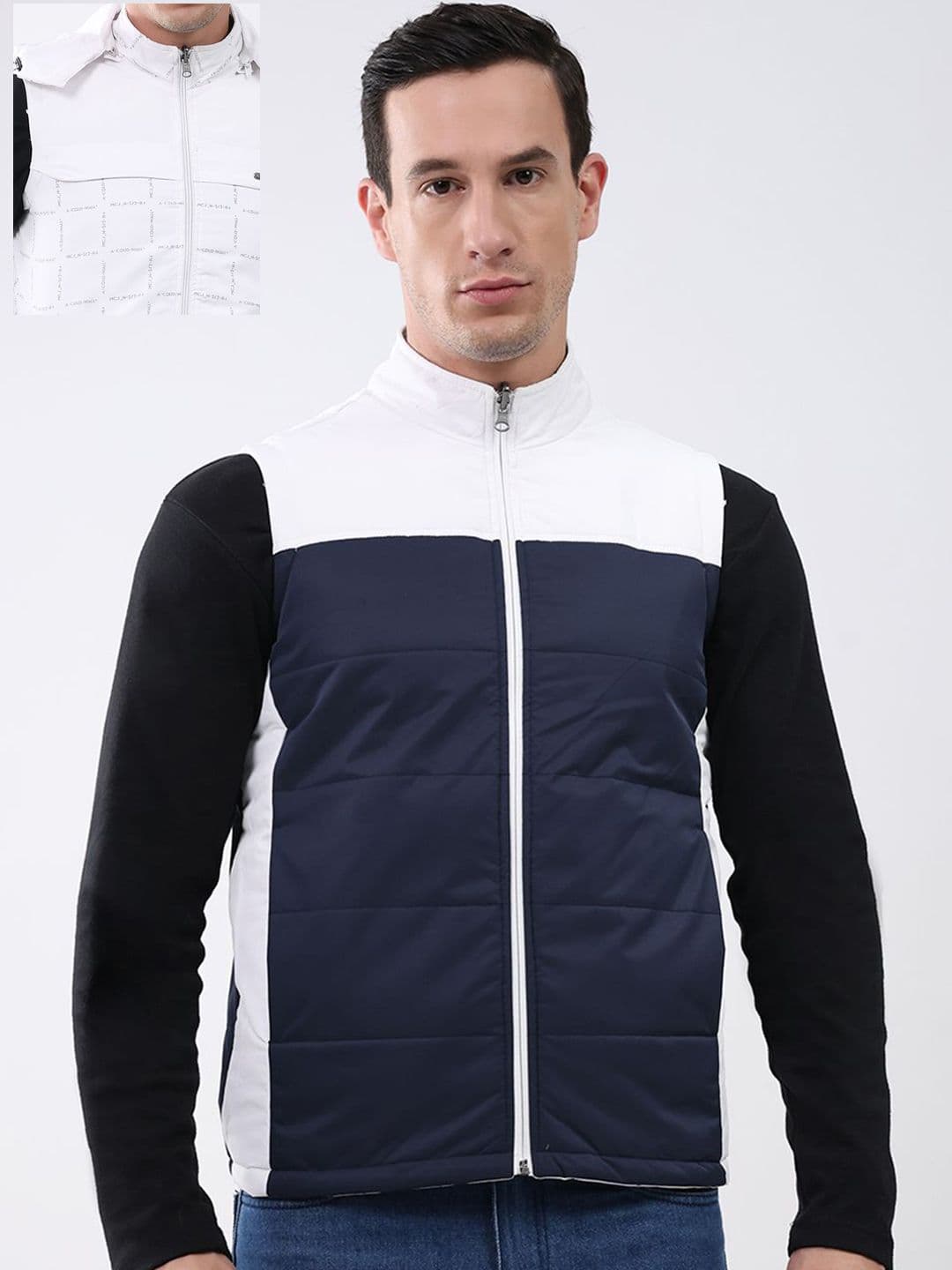 Monte Carlo Men Hooded Colourblocked Gilet Jacket - view 1
