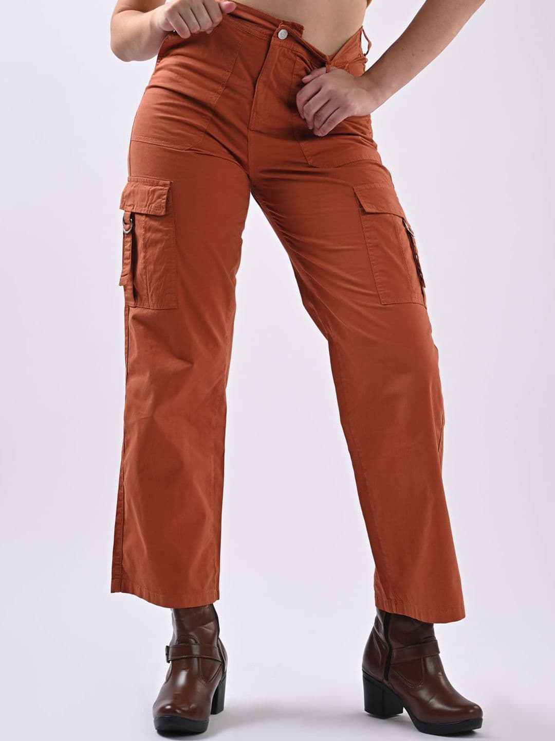 Kraus Jeans Women High-Rise Cargos Trousers - view 1