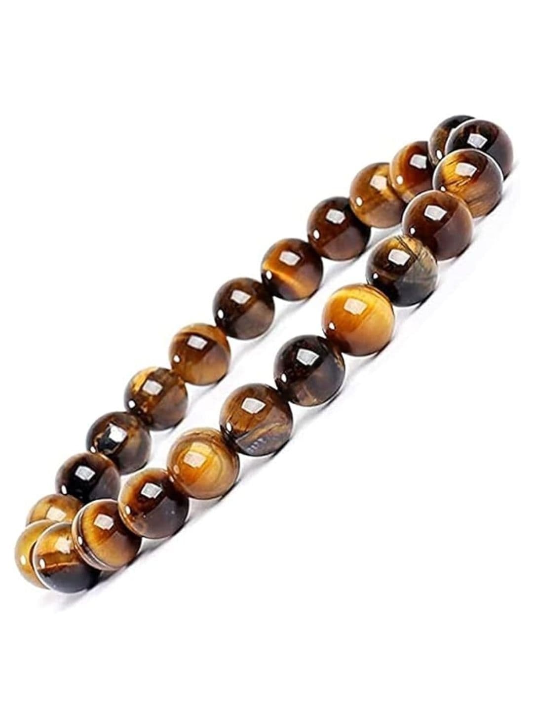 Anouk Men Tigers Eye Elasticated Bracelet - view 1