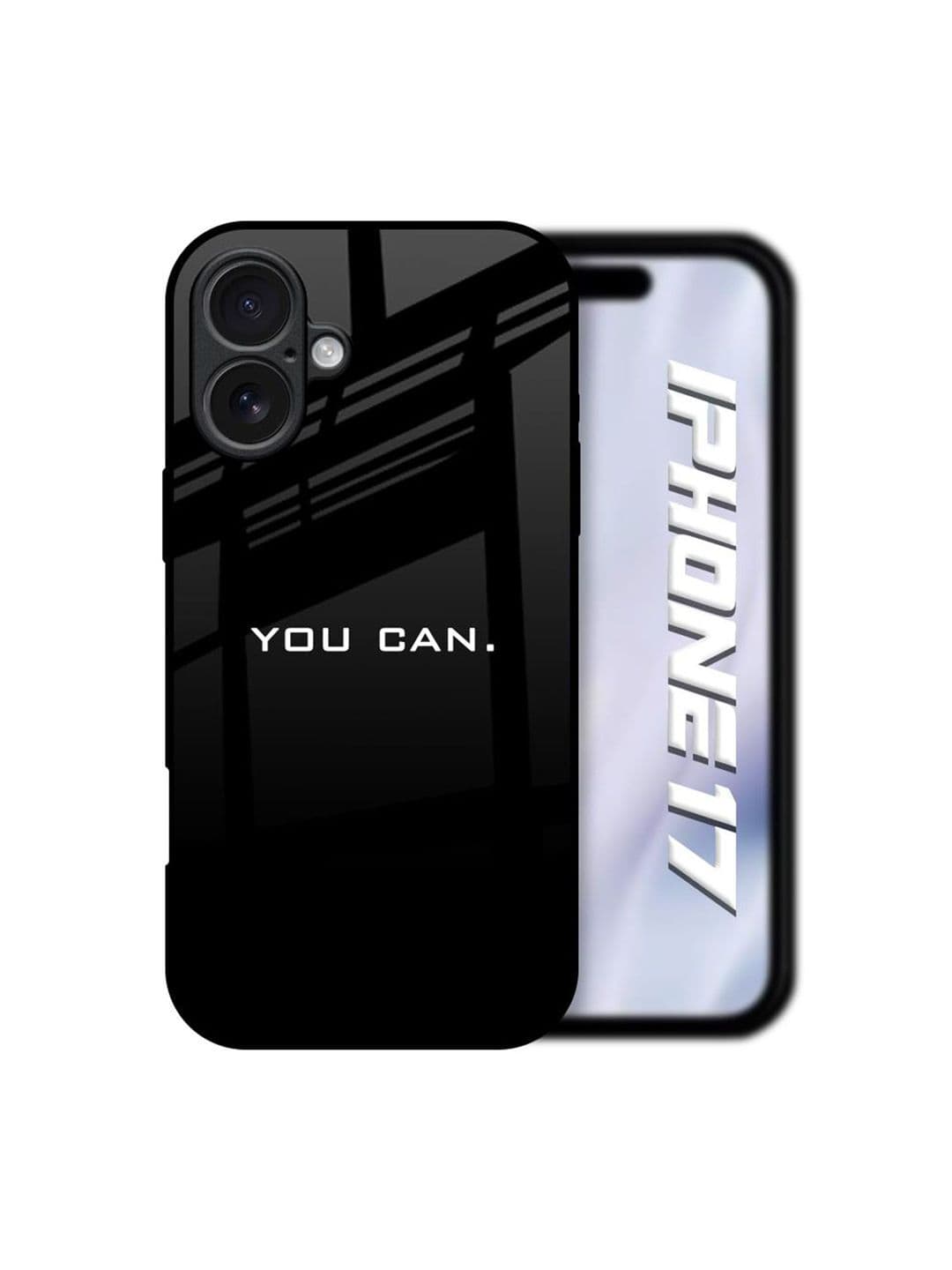 QRIOH Unisex You Can iPhone 17 Typography Shockproof Back Case - view 1